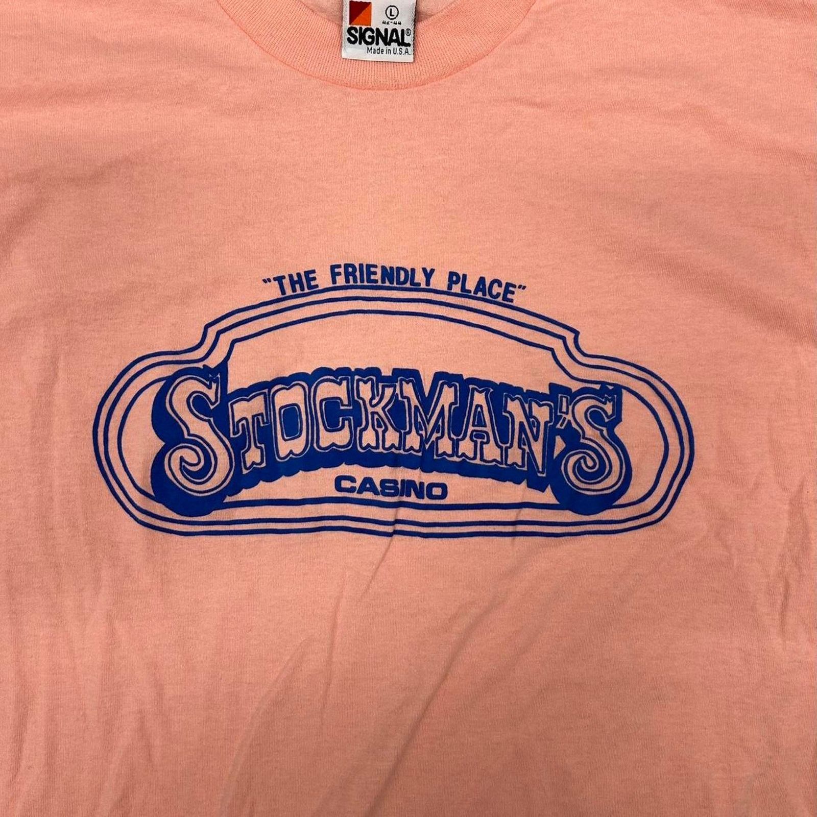 Other VTG 90s Peach Stockman's Casino graphic tee Size L / US 10 / IT 46 - 2 Thumbnail