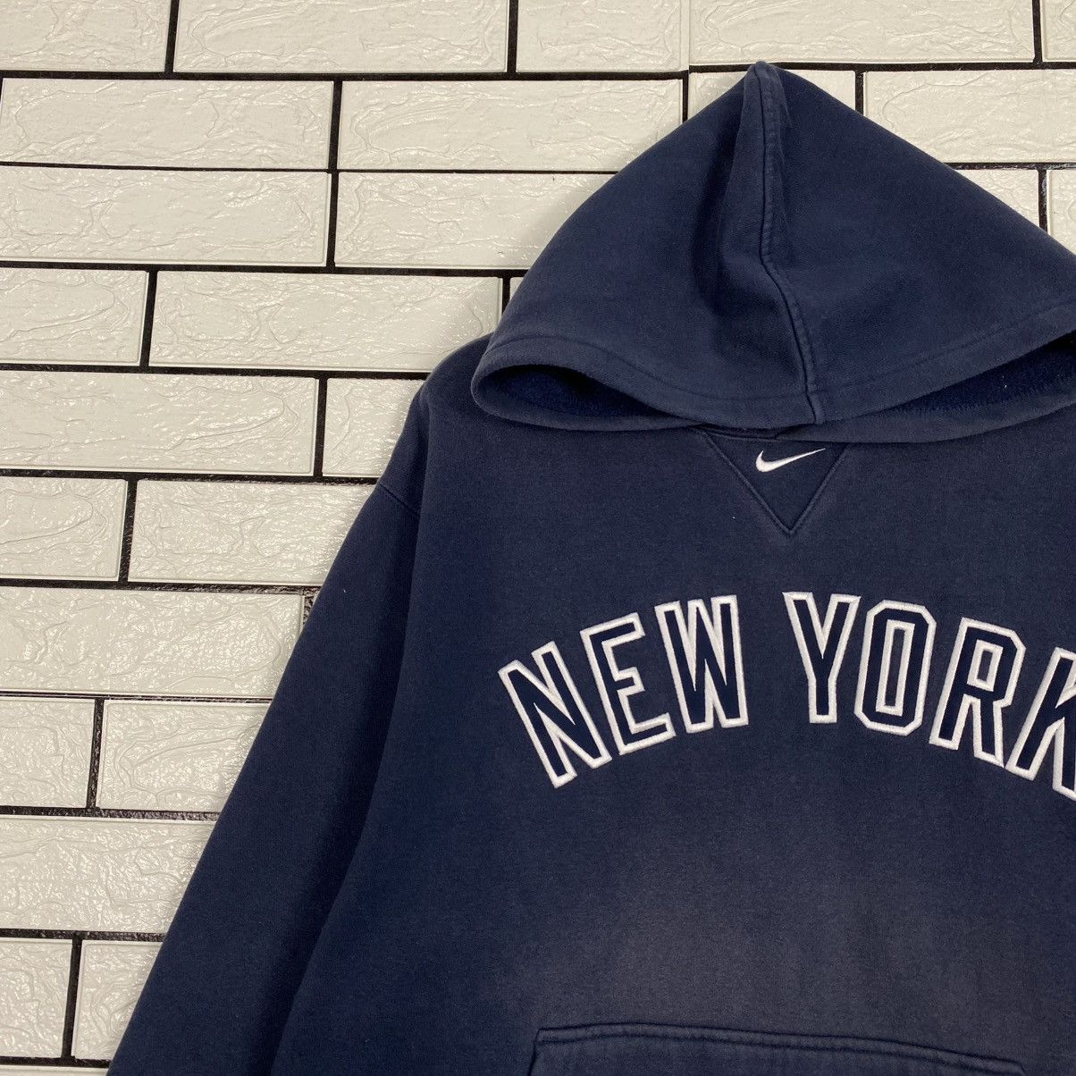 Nike 🔥SUN FADED DISTRESSED HOODIE NIKE MLB NEW YORK Size US M / EU 48-50 / 2 - 7 Thumbnail