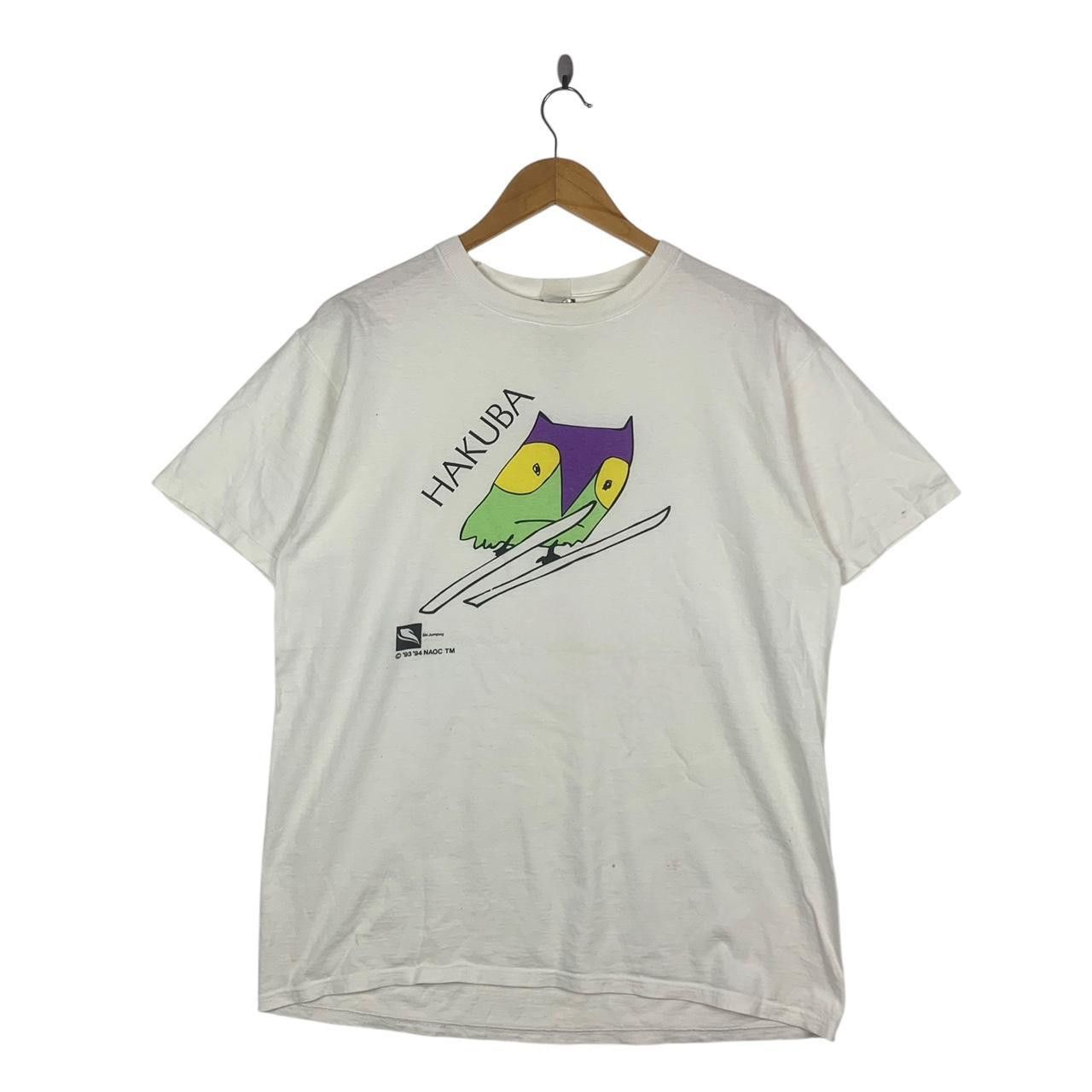 Vintage Vintage 1998 NAGANO WINTER OLYMPIC Hakuba Ski Tee Shirt Size US M / EU 48-50 / 2 - 1 Thumbnail