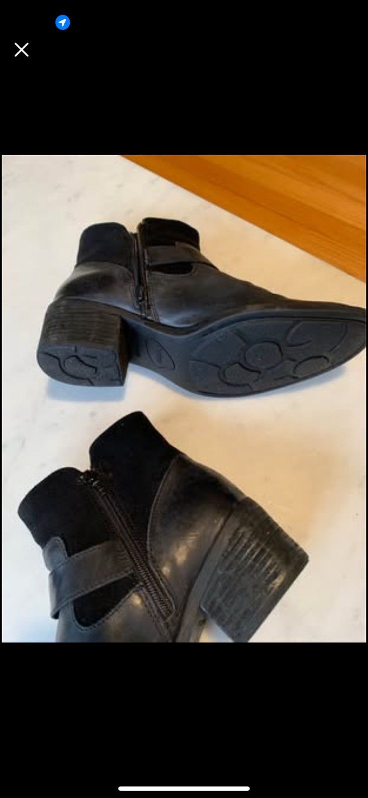 Born BORN KORITA WESTERN BOOTIE Ankle Booties BLACK Leather Suede Women 9.5 Boots. Paid $120 Size US 9.5 / IT 39.5 - 6 Thumbnail