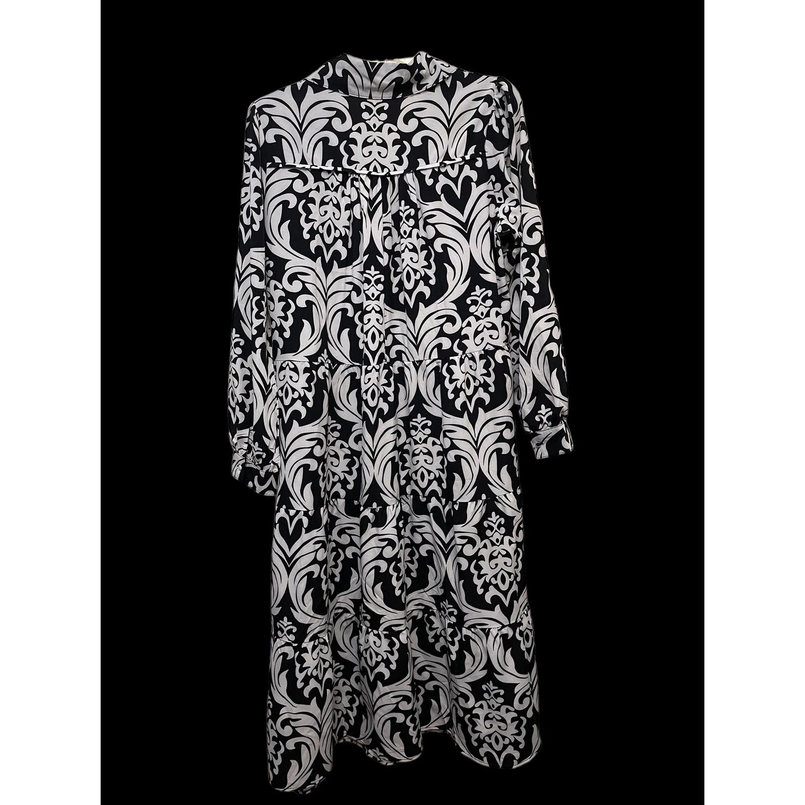 Unknown London New Umgee Black White Midi Dress Size Med NWT Size M / US 6-8 / IT 42-44 - 2 Thumbnail