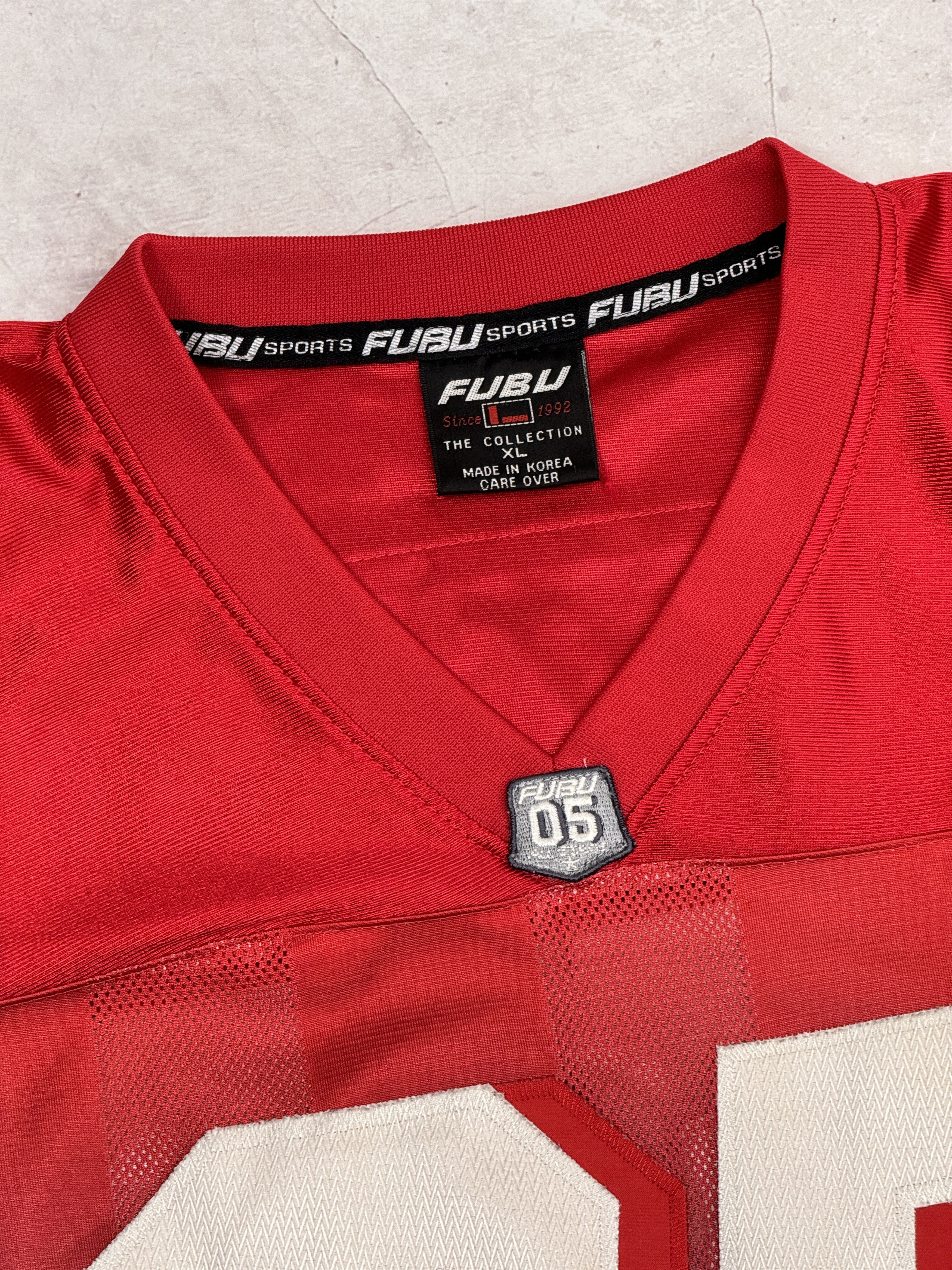 Fubu Vintage FUBU Jersey T-Shirt #05 Hip Hop Rap Striped Size US XL / EU 56 / 4 - 7 Thumbnail