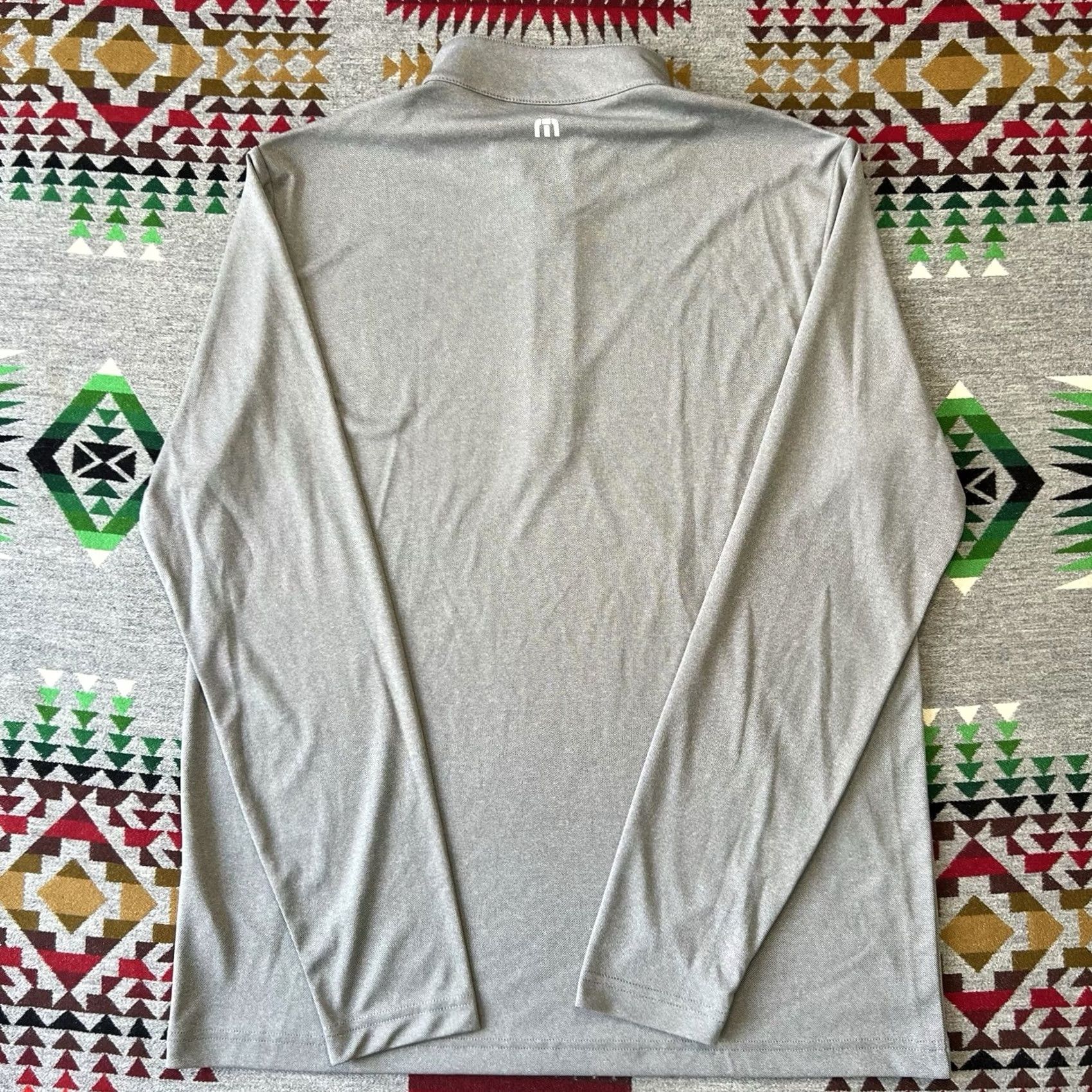 TravisMathew TravisMathew 1/4 Zip Pullover Mens Large Gray Golf Performance Long Sleeve D5 Size US L / EU 52-54 / 3 - 2 Thumbnail