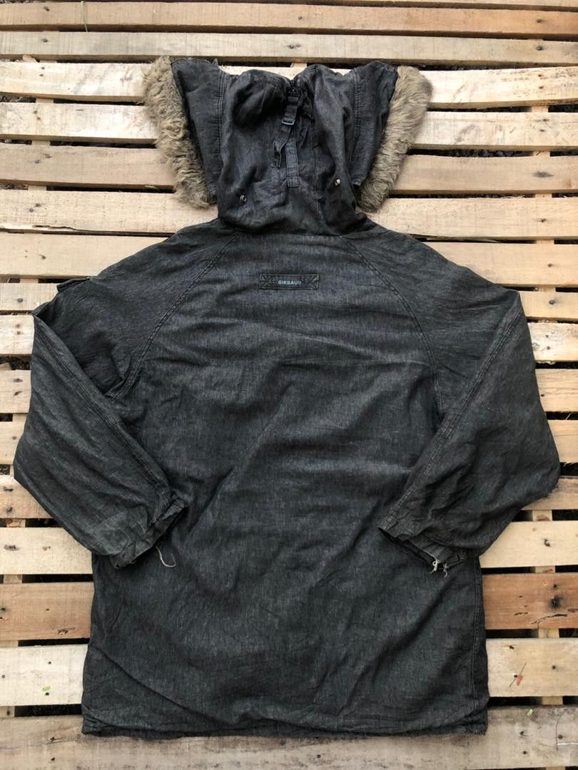 Marithe + Francois Girbaud Vintage Marithe Francois Girbaud Denim Parka Faux Fur Hood Size US L / EU 52-54 / 3 - 2 Thumbnail
