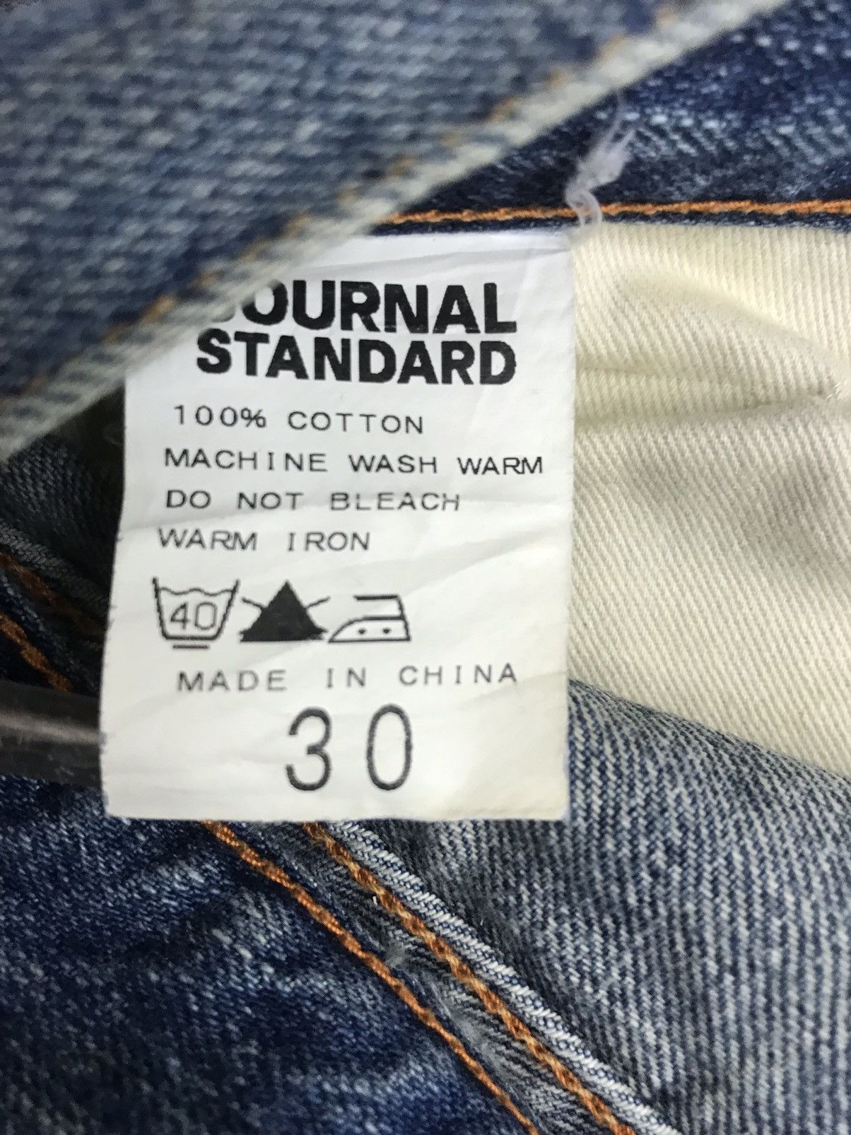 Japanese Brand × Journal Standard 🔥UNION MADE🔥JOURNAL STANDARD OVERALL JEANS F25 Size US 32 / EU 48 - 11 Thumbnail