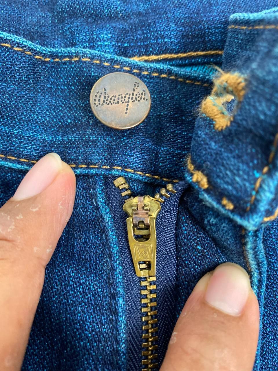 Wrangler vintage wrangler lady blue bell indigo denim nice design Size 28" / US 6 / IT 42 - 9 Thumbnail