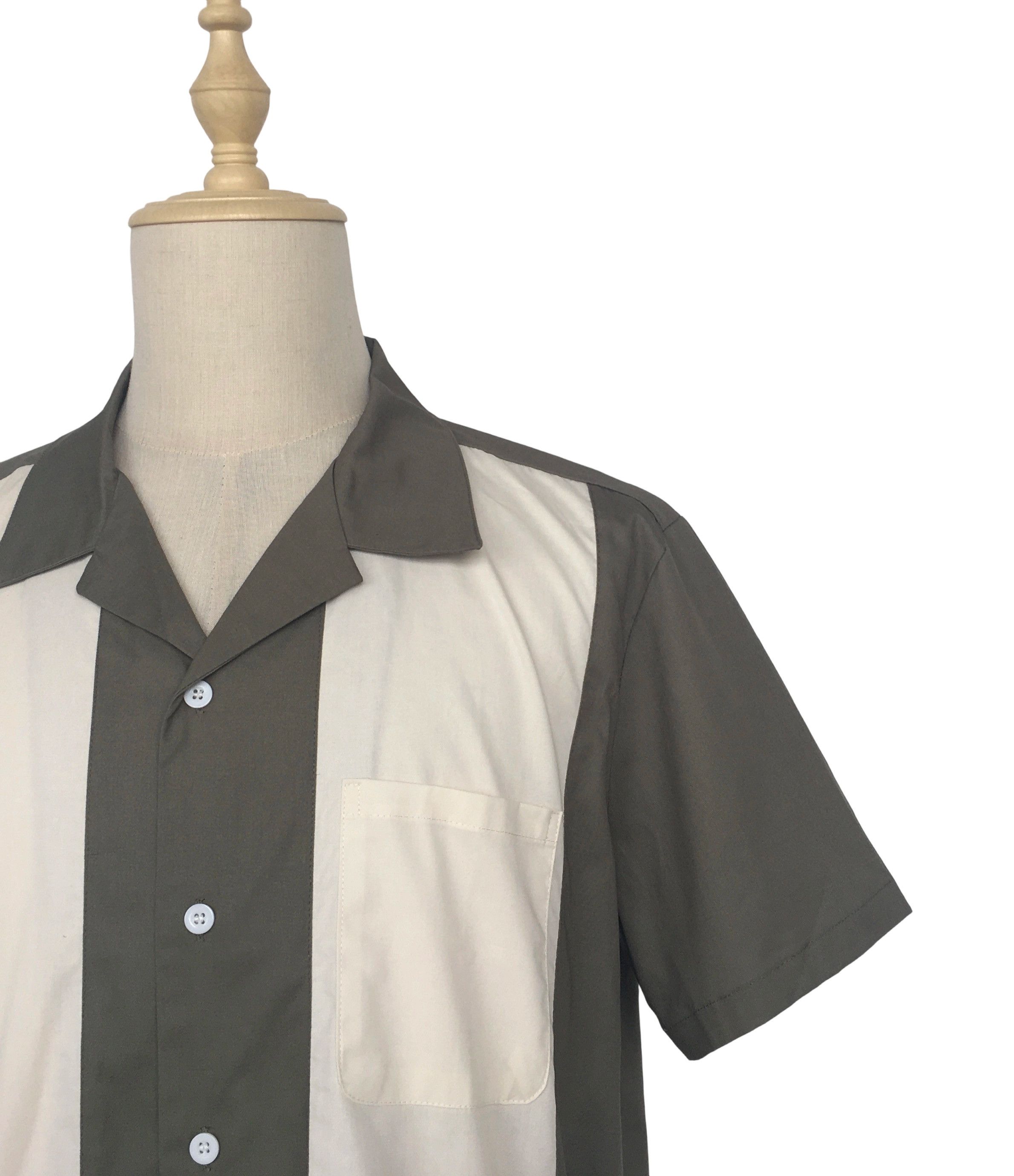 Other Vintage Style Western Shirts Bowling Shirts-olive Size US L / EU 52-54 / 3 - 6 Thumbnail