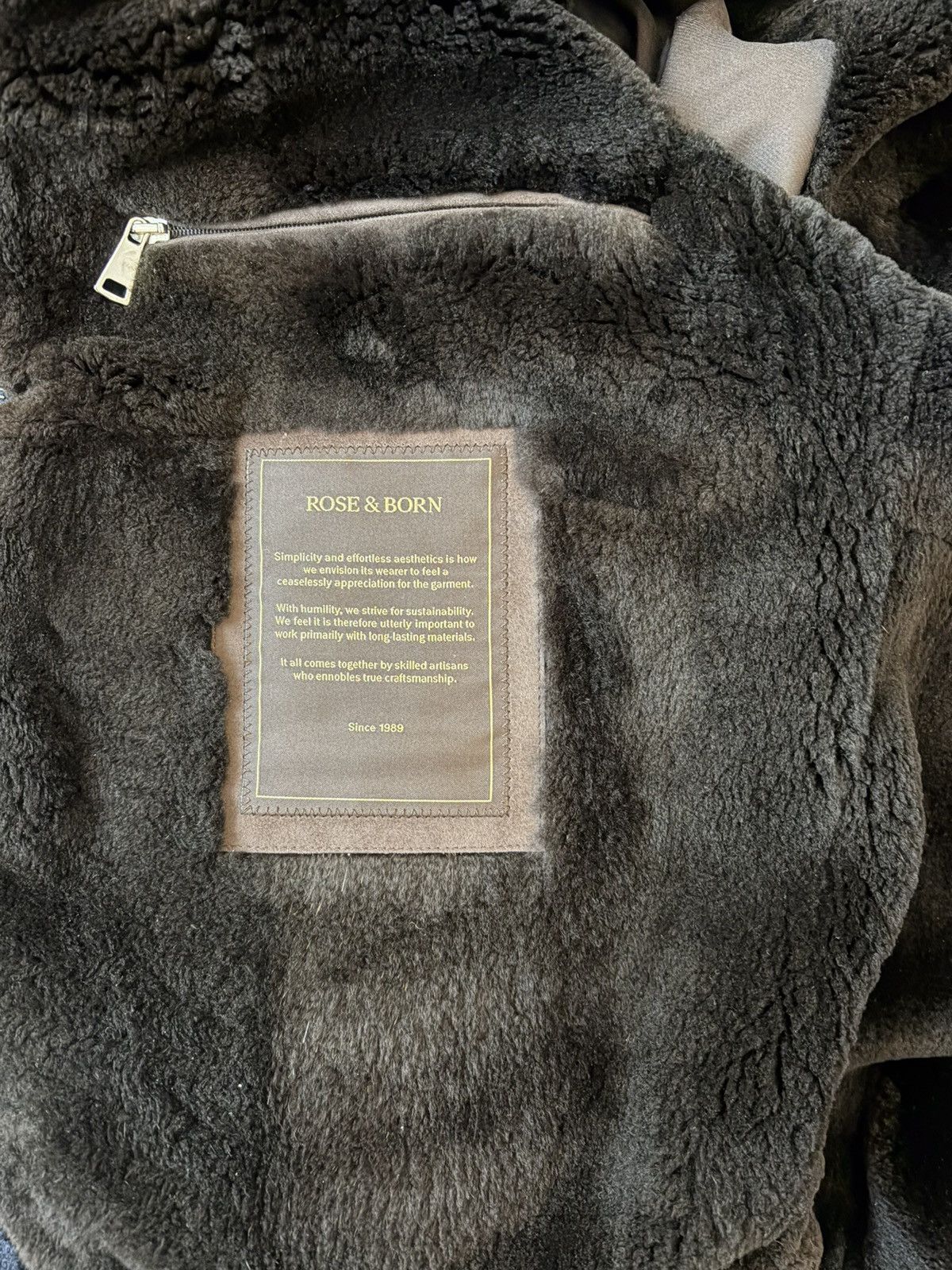 Other Rose & Born - Fur Lined Cashmere Blouson Navy Size US M / EU 48-50 / 2 - 4 Thumbnail