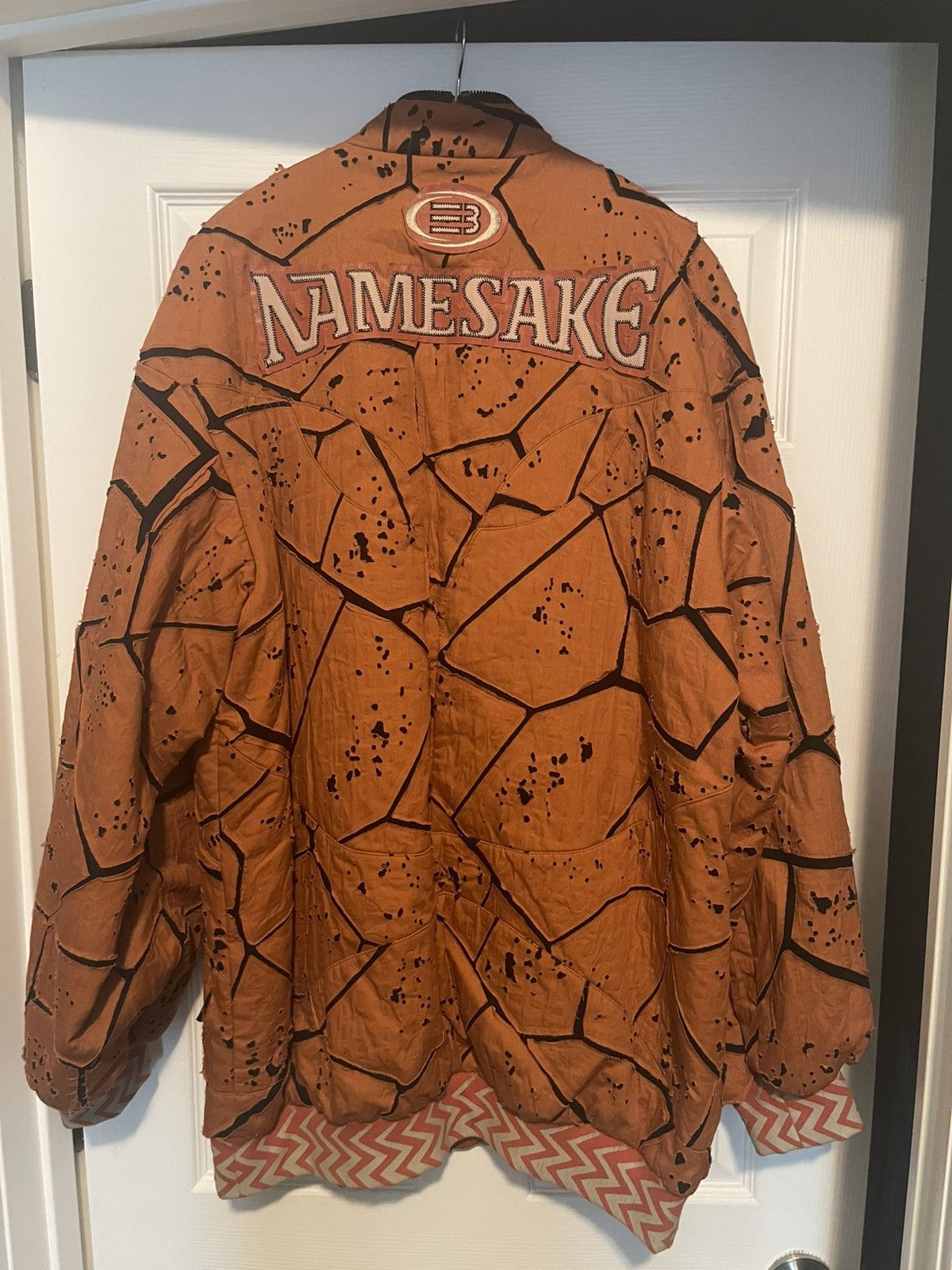 NAMESAKE Orange Giorgio Padded Paneled Bomber Jacket Size US M / EU 48-50 / 2 - 3 Thumbnail