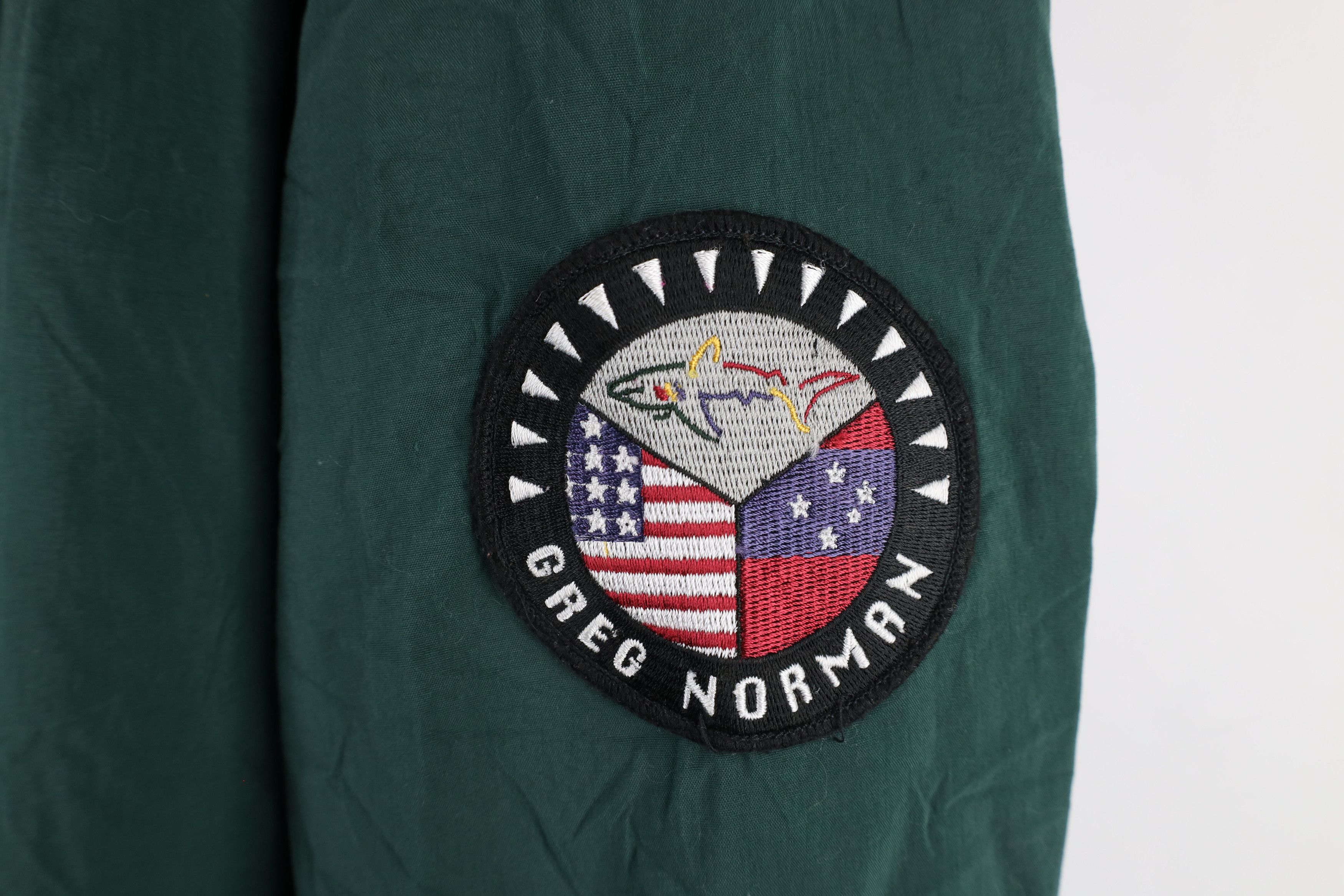 Vintage Vintage 90s Greg Norman Spell Out Golfing Windbreaker Jacket Size US XL / EU 56 / 4 - 4 Thumbnail