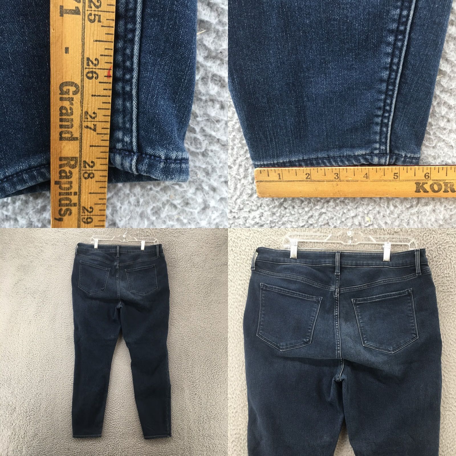 Old Navy Old Navy Rockstar Super Skinny Jeans Womens 16 Denim Zip Fly Blue Jeans Womens 16 Regular 34x28 Fast Shipping Size 38" / US 16 / IT 52 - 8 Thumbnail