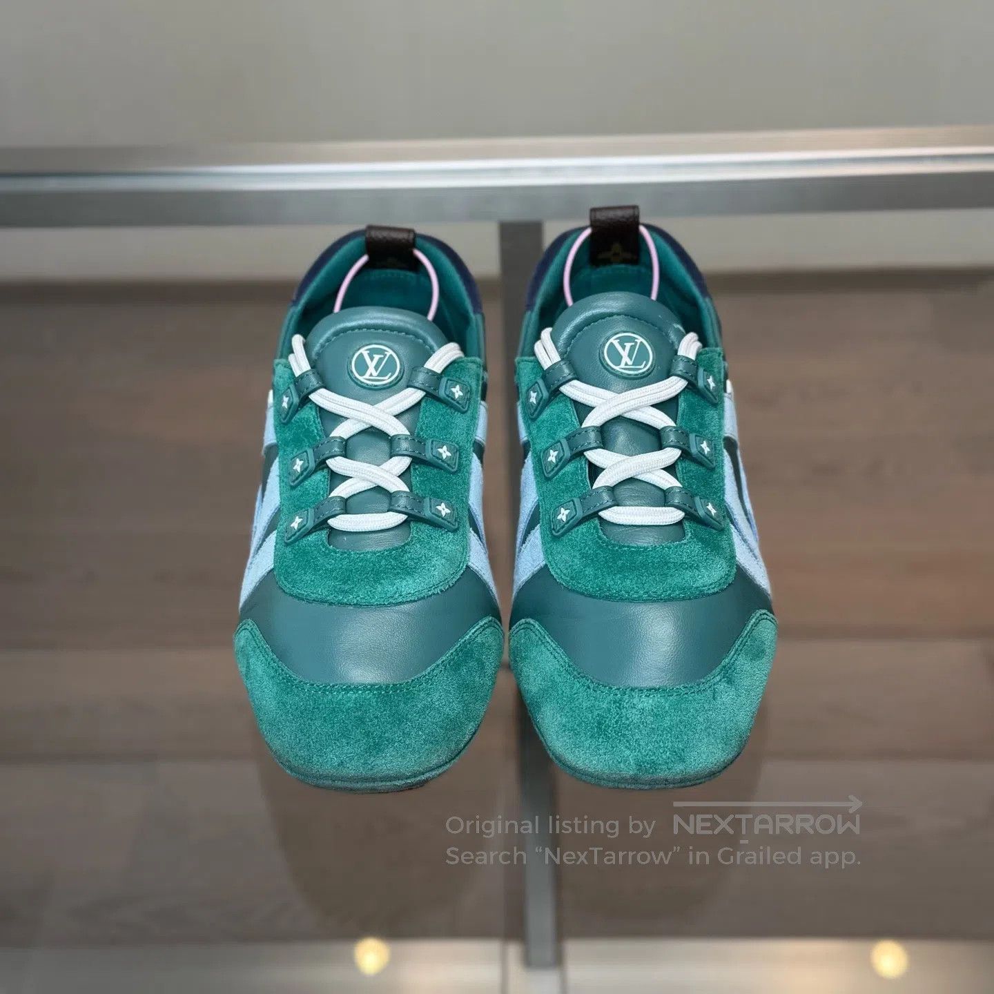 Louis Vuitton Louis Vuitton Sneakerina Green Ballet Training Shoes Size US 7.5 / IT 37.5 - 2 Thumbnail