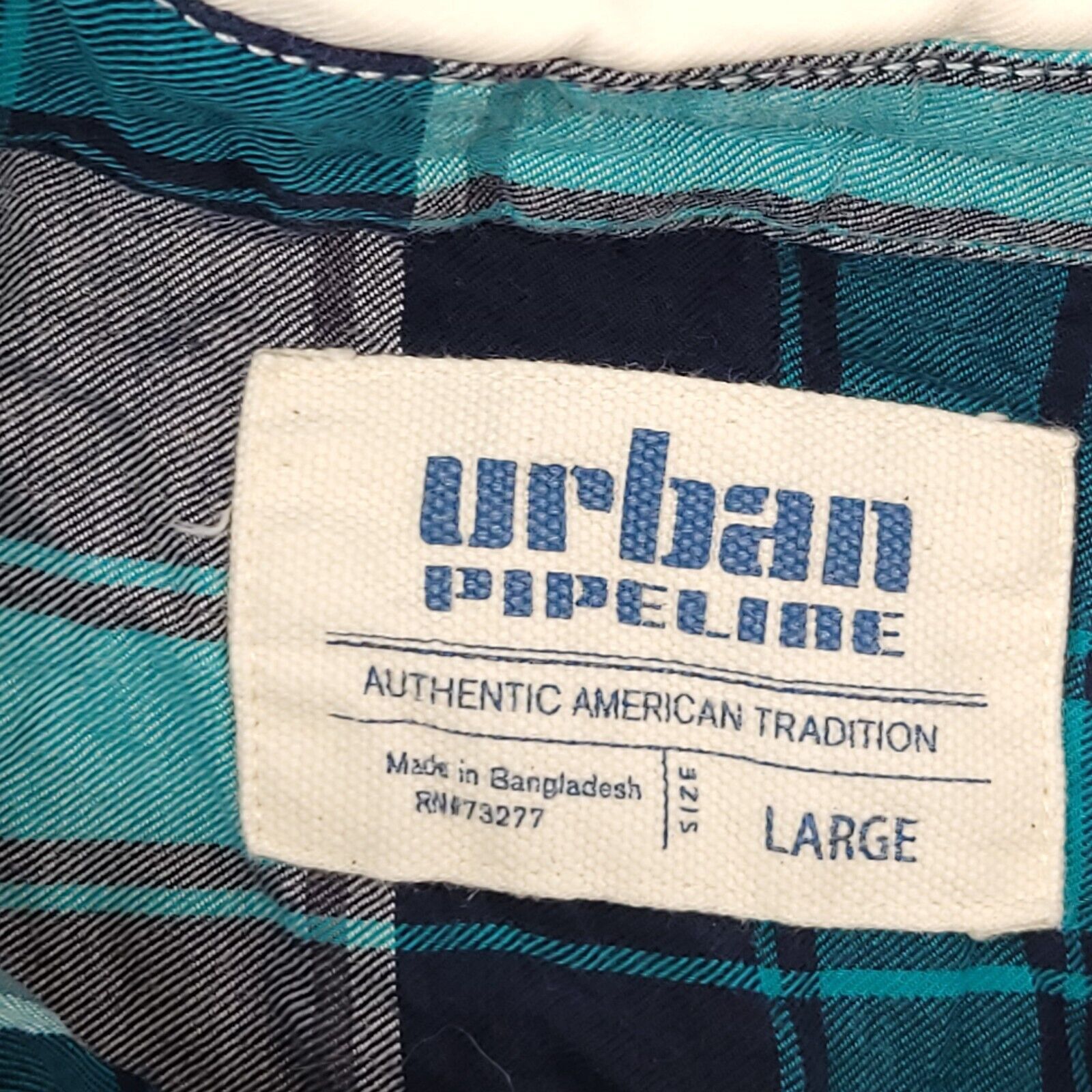 Urban Pipeline Urban Pipeline Tartan Flannel Shirt Mens Size L Black White Size US L / EU 52-54 / 3 - 3 Thumbnail