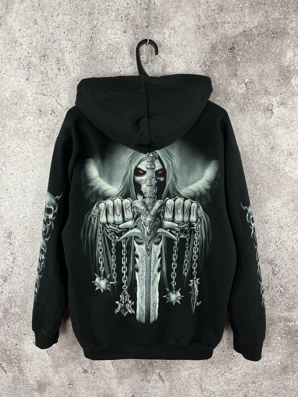 Other Vintage Wild Skulls Hoodie Neon Logo Gothic Street Style Size US XL / EU 56 / 4 - 5 Thumbnail