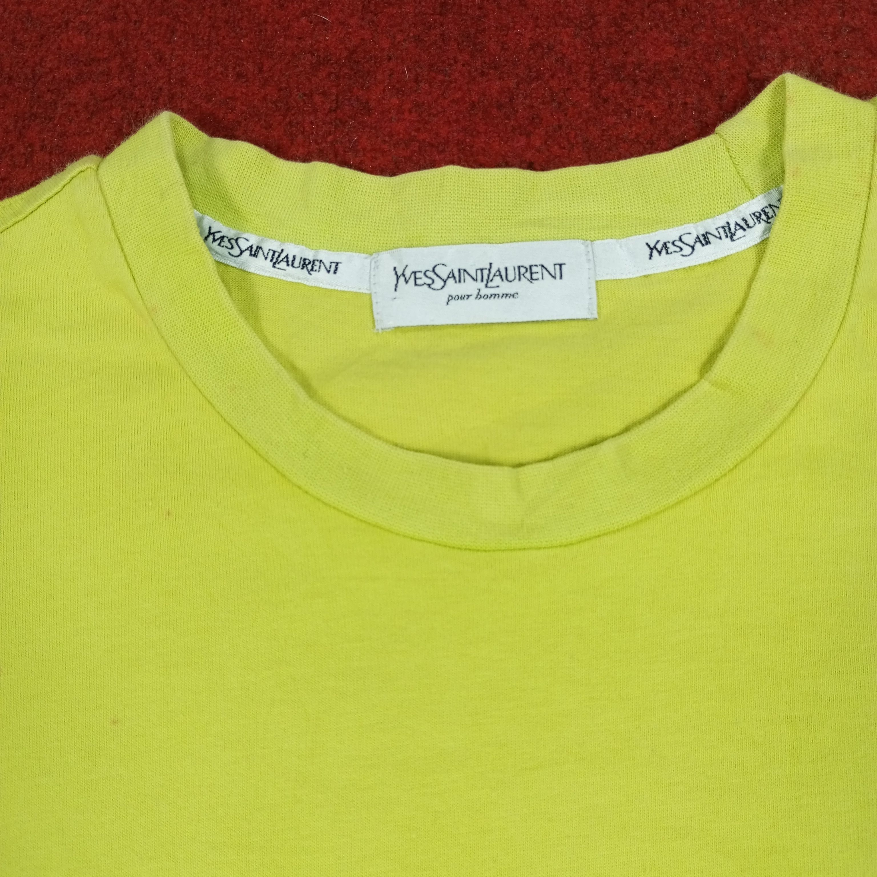 Vintage × Yves Saint Laurent Yves Saint Laurent Fashion Brand Spellout Design Tshirt Size US M / EU 48-50 / 2 - 5 Thumbnail