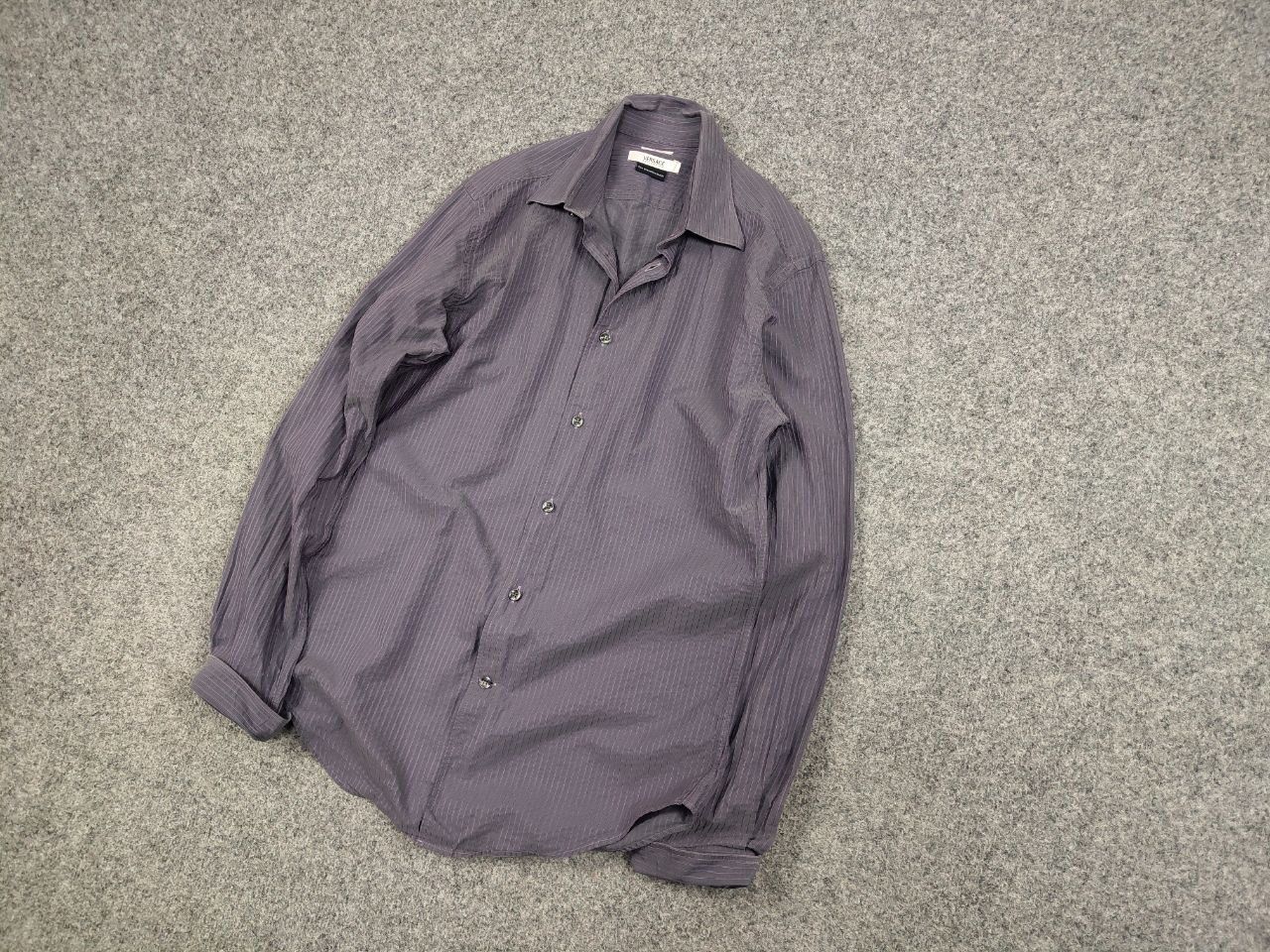 Versace Vintage Versace Collection Light purple premium button shirt Size US M / EU 48-50 / 2 - 3 Thumbnail