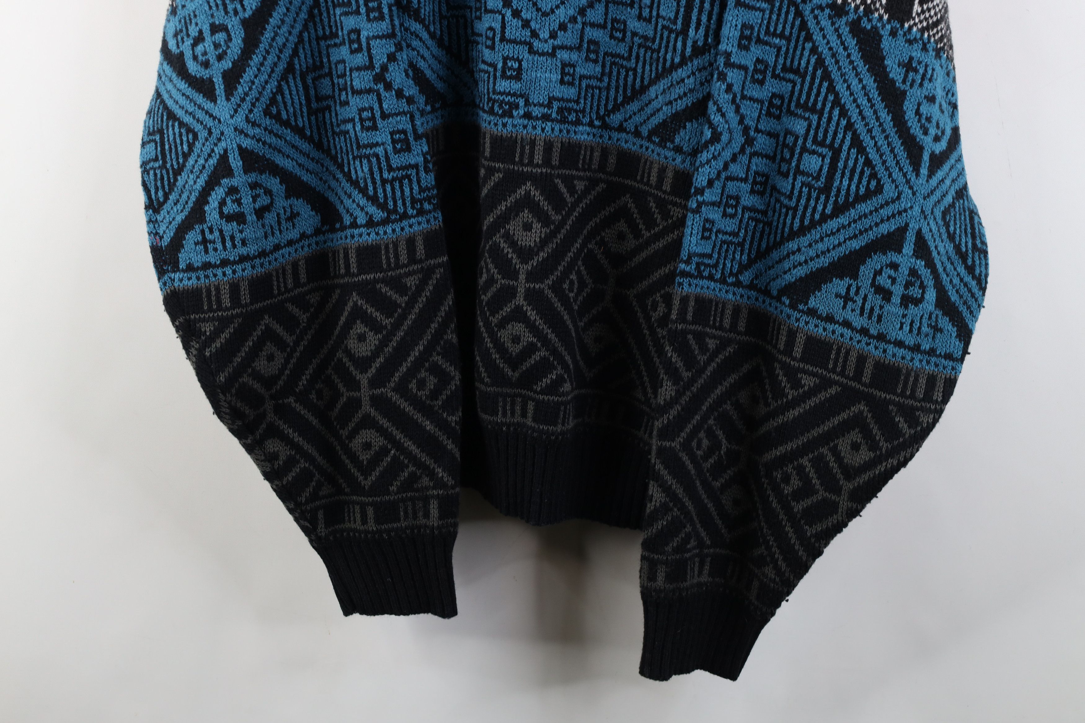 Vintage Vintage 90s Streetwear Geometric Crewneck Sweater Acrylic Size US XL / EU 56 / 4 - 3 Thumbnail