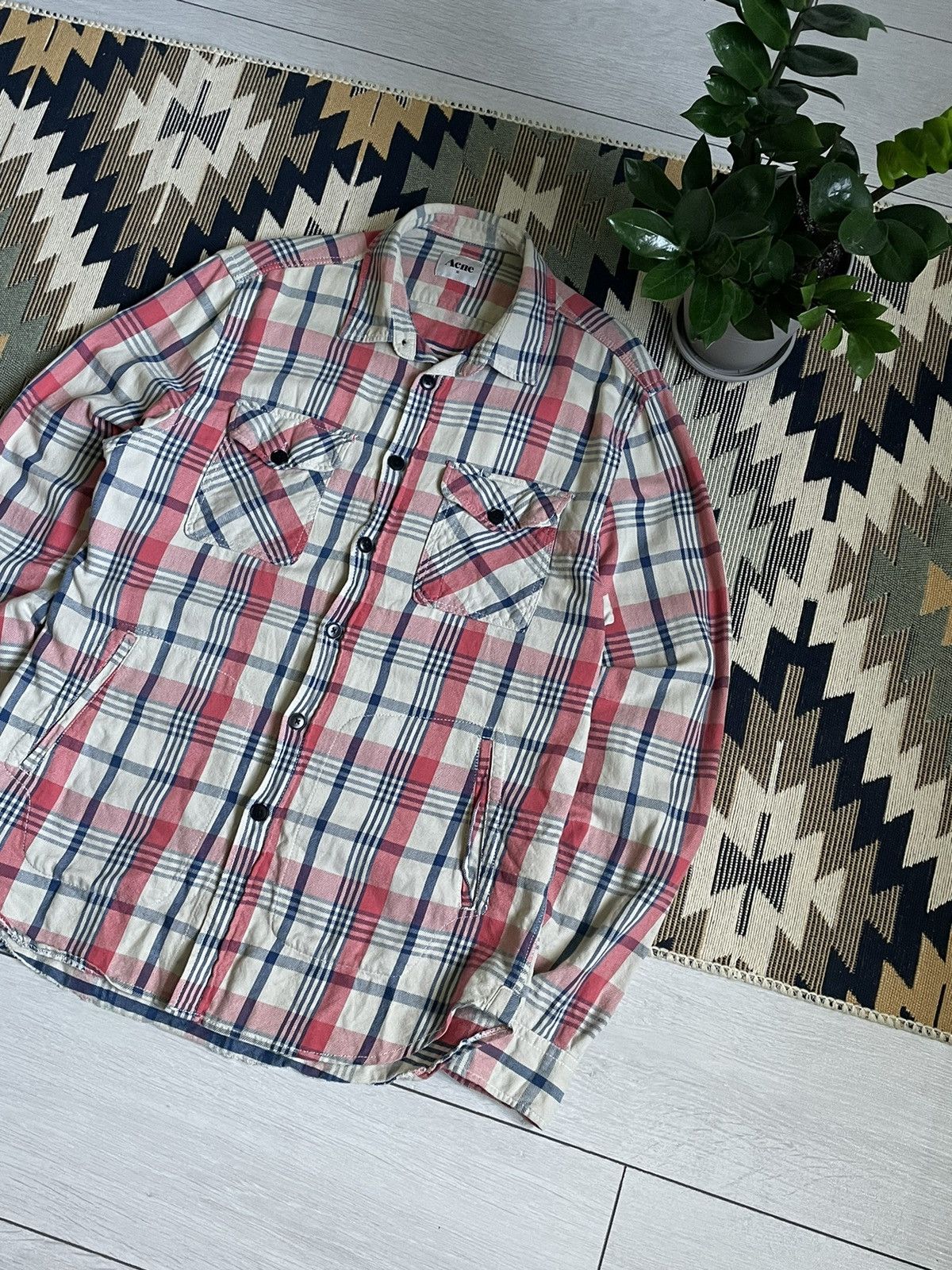 Acne Studios Acne Studios Ryan Check AW2011 Flannel Shirt Size US M / EU 48-50 / 2 - 4 Thumbnail