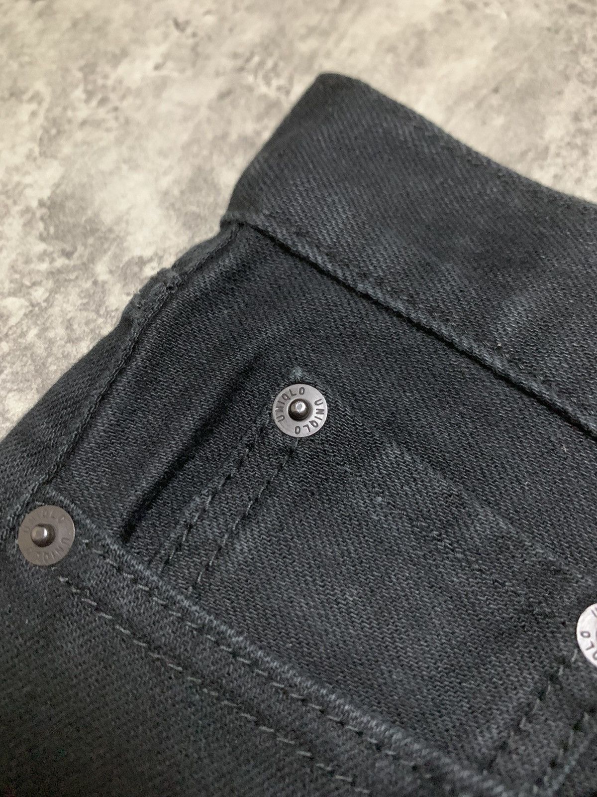 Uniqlo Uniqlo Slim Selvedge Black Denim Undercover Japan Style Size US 29 - 6 Thumbnail