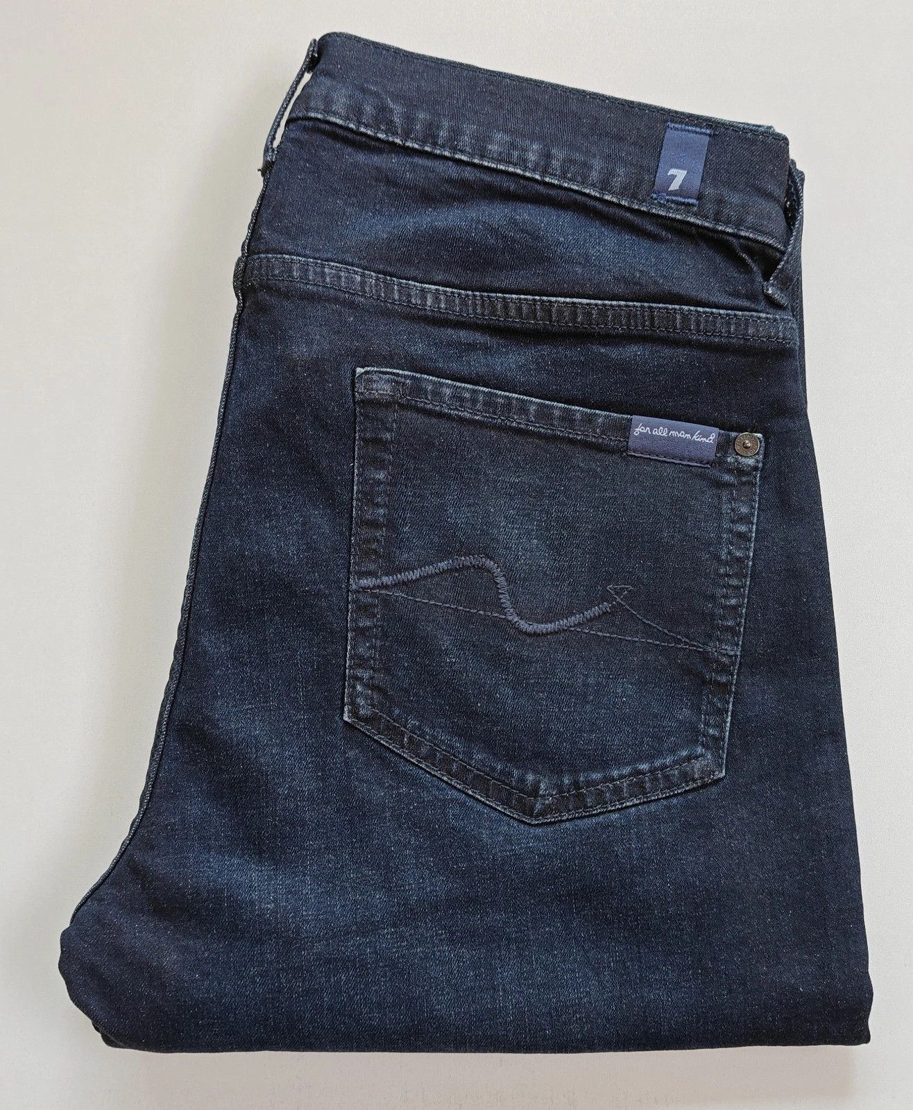 7 For All Mankind 7 For All ManKind Slimmy Tapered River Water Jeans T / 6015 Size US 32 / EU 48 - 1 Thumbnail