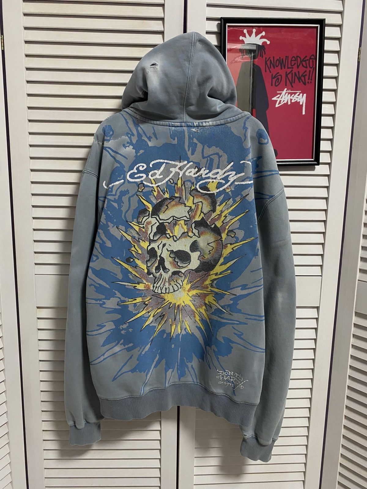 Ed Hardy Vintage Hoodie Ed Hardy Christian Audigier Hysteric Y2k Size US M / EU 48-50 / 2 - 1 Thumbnail