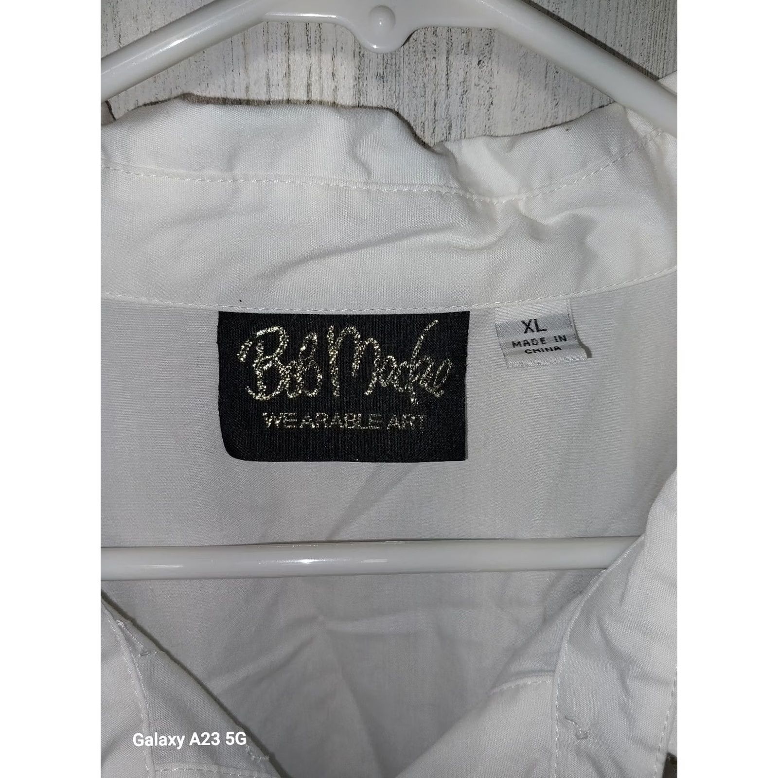 Bob Mackie Bob Mackie Button-Up Top Blouse XL White Sequin Size XL / US 12-14 / IT 48-50 - 4 Thumbnail