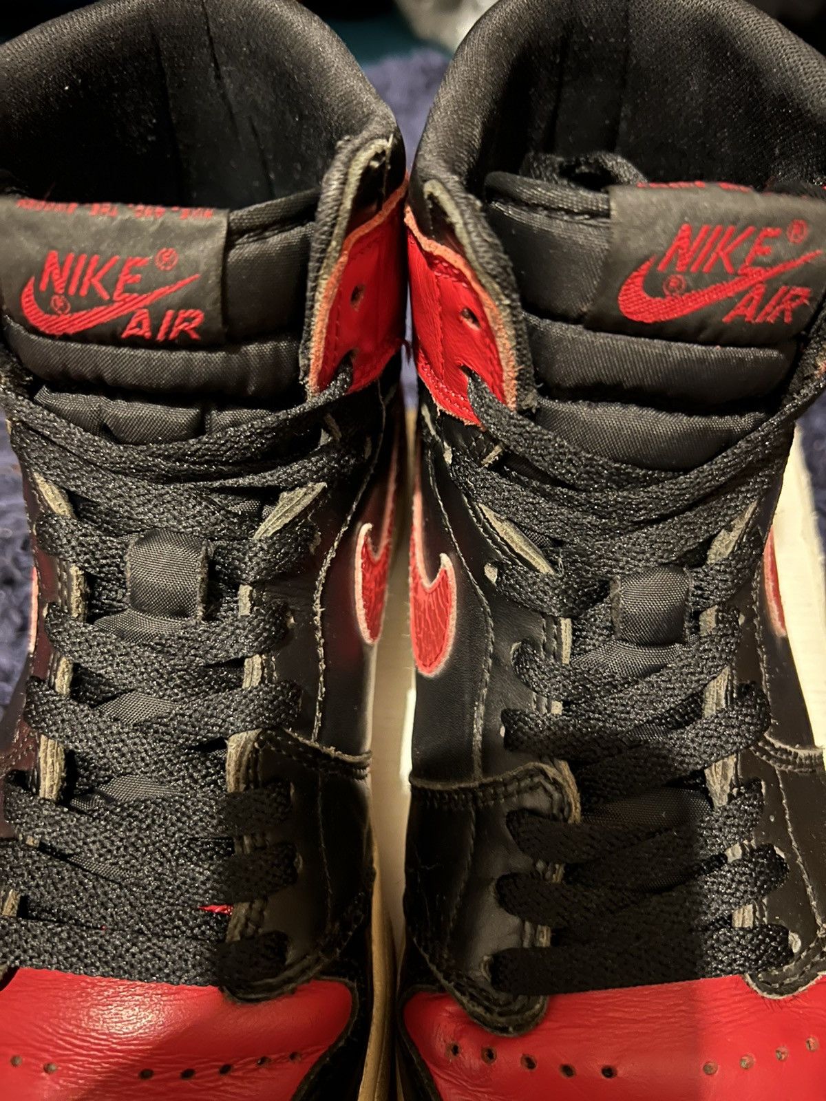Jordan Brand Nike Air Jordan 1 Bred 1994 size UK 8.5 US 9.5 Size US 9.5 / EU 42-43 - 13 Thumbnail
