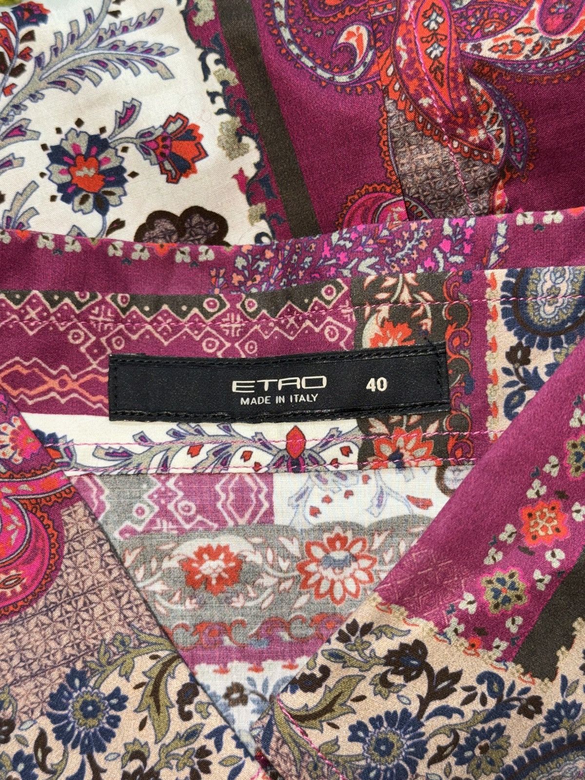 Etro Etro luxury graphic buttons up shirt blouse Size S / US 4 / IT 40 - 5 Thumbnail