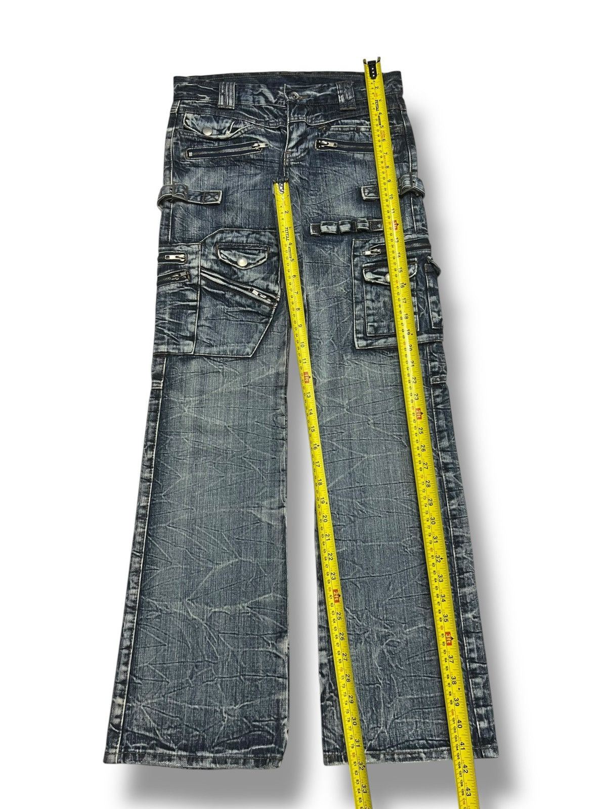 semanticdesign Vintage Semantic Design Multi-Pocket Cargo - Thunder Flared Size US 31 - 18 Thumbnail