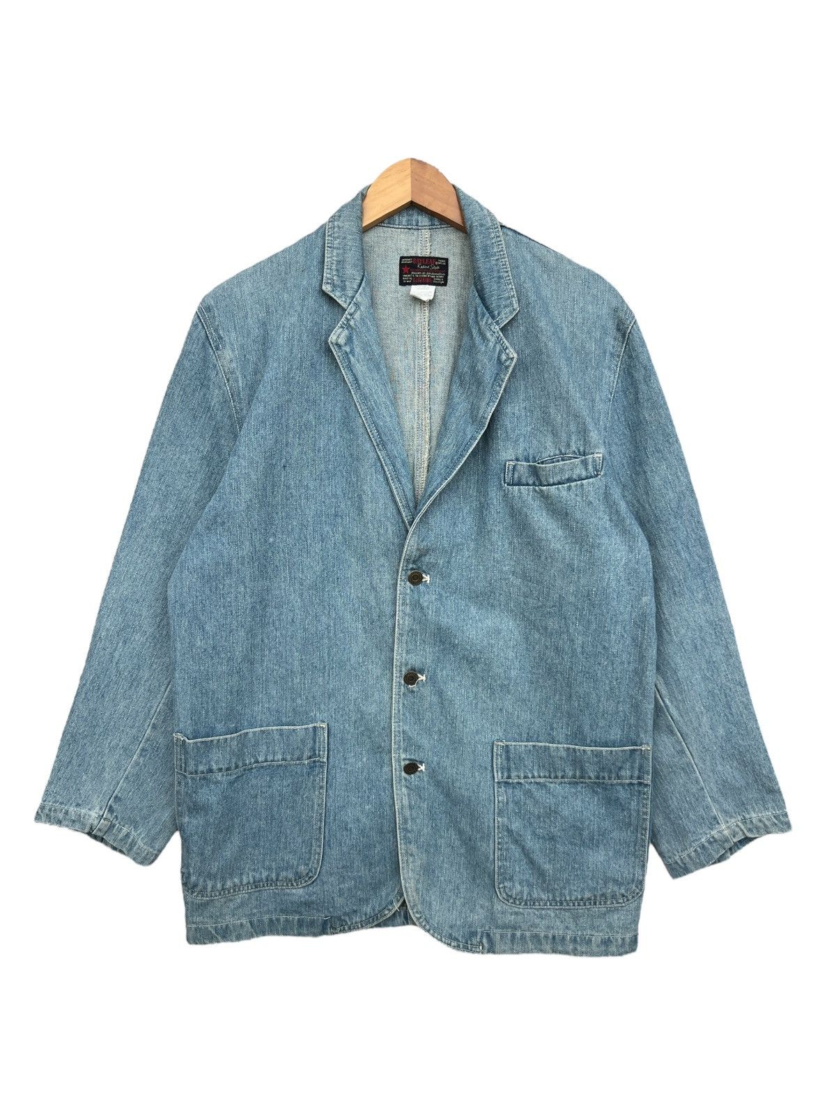 Japanese Brand Bayleaf Japanese Style Denim Chore Jacket Size US M / EU 48-50 / 2 - 1 Thumbnail