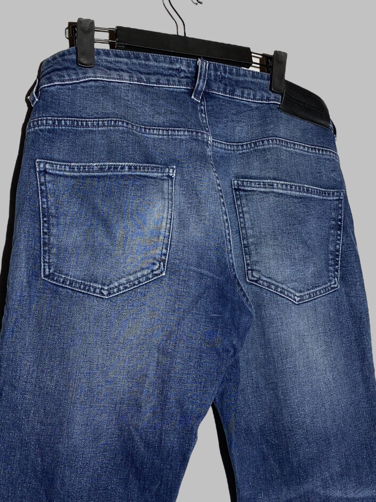 Pierre Balmain 🔥 PIERRE BALMAIN MOTO BIKER DENIM Y2K RARE DISTRESSED JEANS Size US 34 / EU 50 - 22 Thumbnail