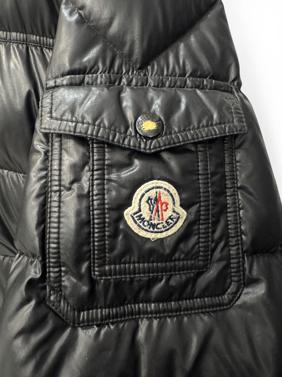 Moncler Moncler Black Marque Jacket Size US XXL / EU 58 / 5 - 2 Thumbnail