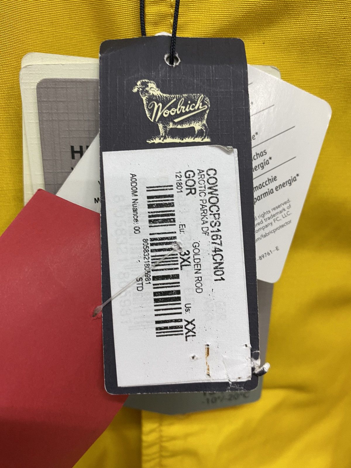 Other Woolrich Arctic Parka, size XXXL, yellow, new with tag Size US XXL / EU 58 / 5 - 7 Thumbnail