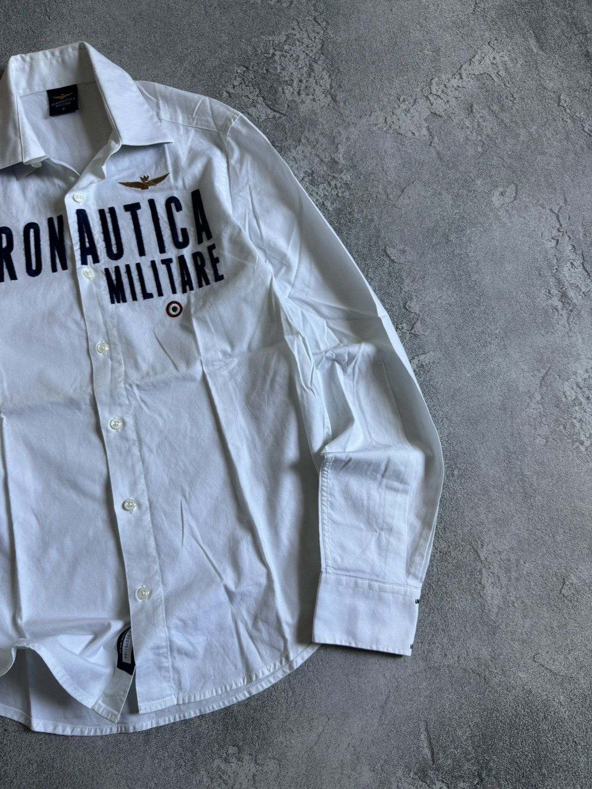 Aeronautica Militare Aeronautica Militare S big logo button up shirt long sleeve Size US S / EU 44-46 / 1 - 3 Thumbnail