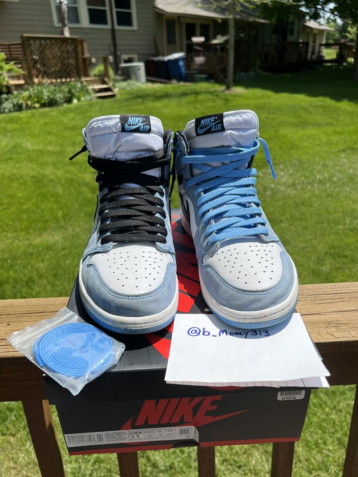 image of Jordan Brand 1 University Blue (2021) Shoes, Men's (Size 11)