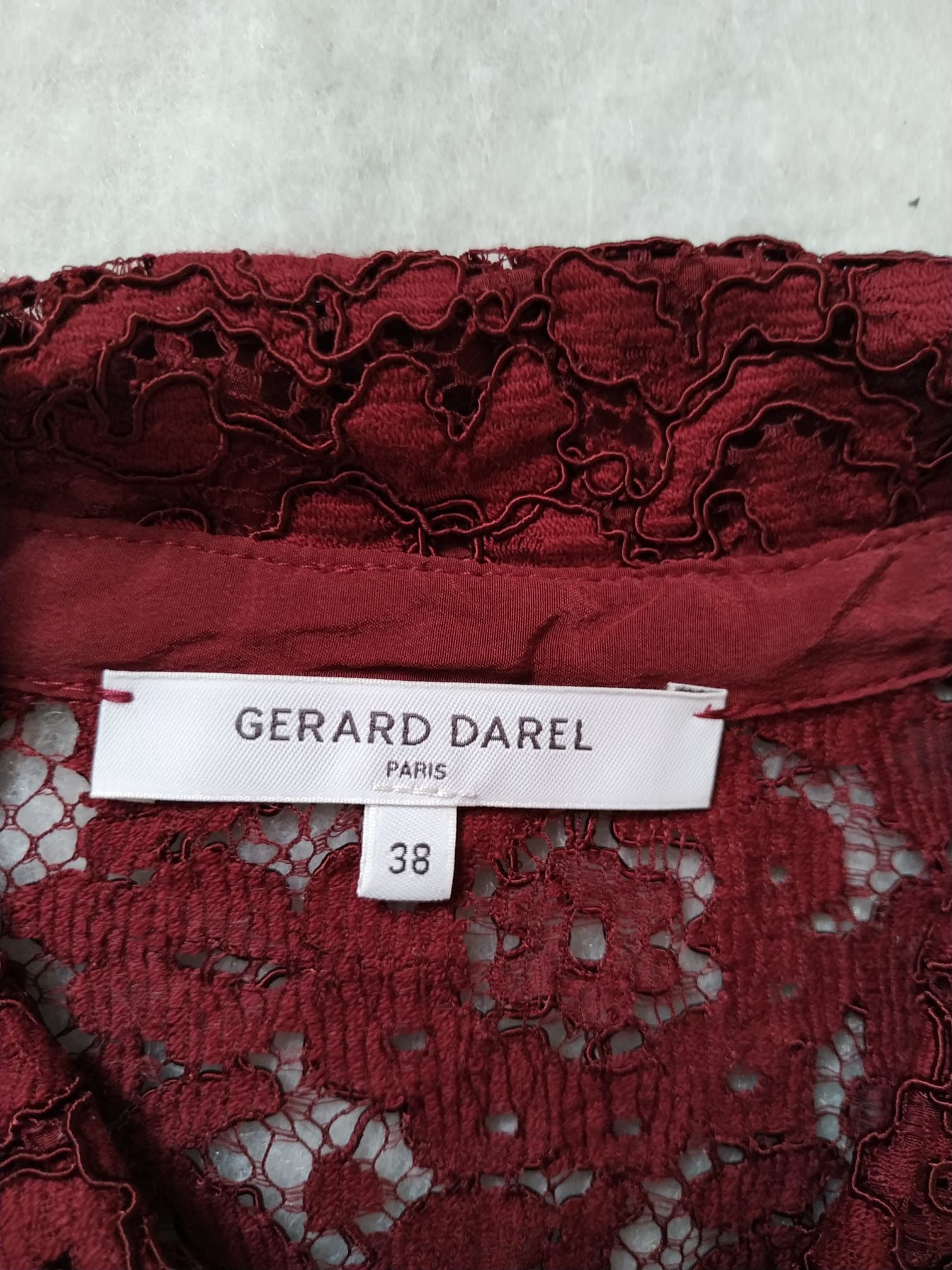 Gerard Darel Gerard Darel burgundy, embroidered dress 38, M Size S / US 4 / IT 40 - 5 Thumbnail