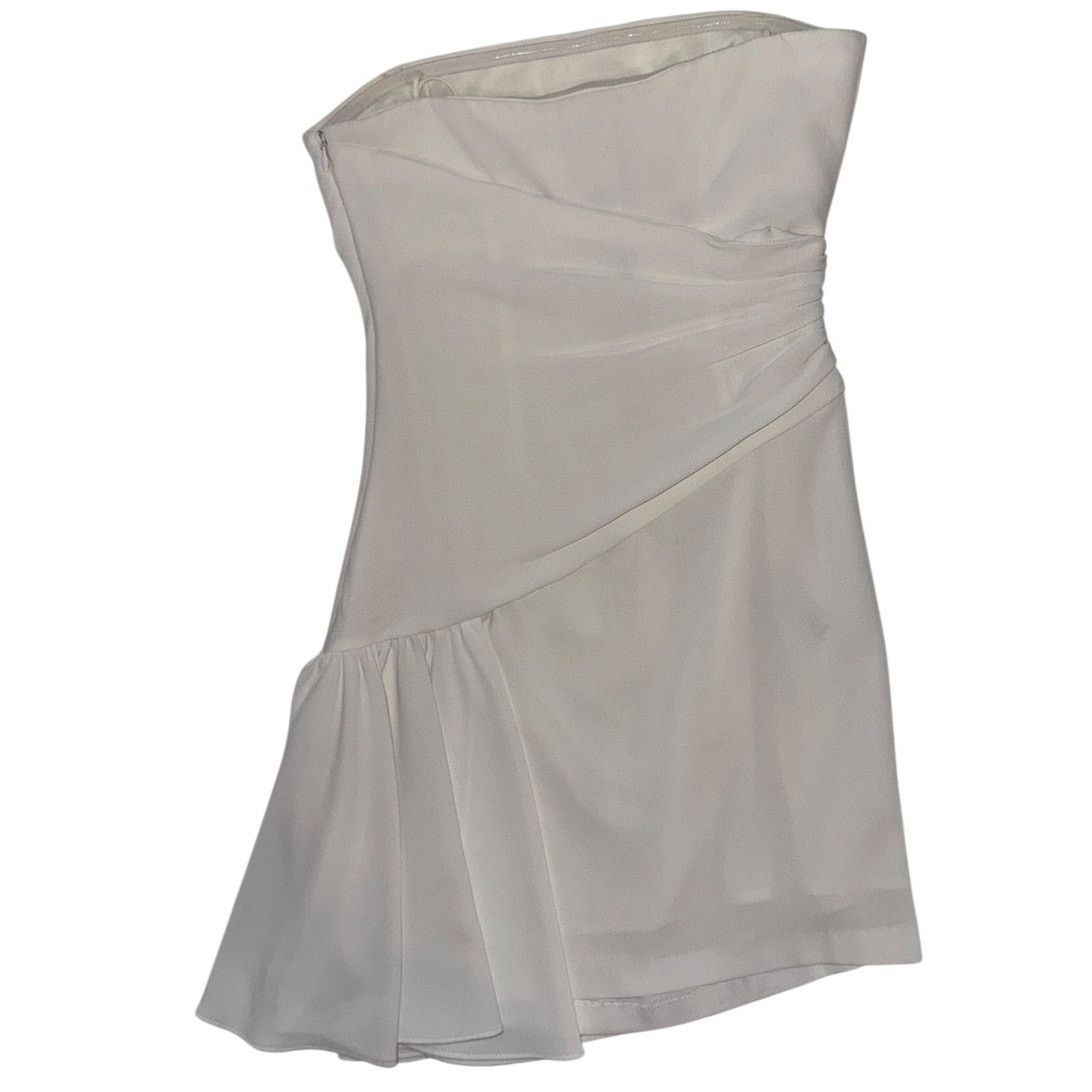 Cinq a Sept NEW Cinq à Sept Ella Strapless Ivory Mini Dress Ivory Sz 8 Size M / US 6-8 / IT 42-44 - 3 Thumbnail