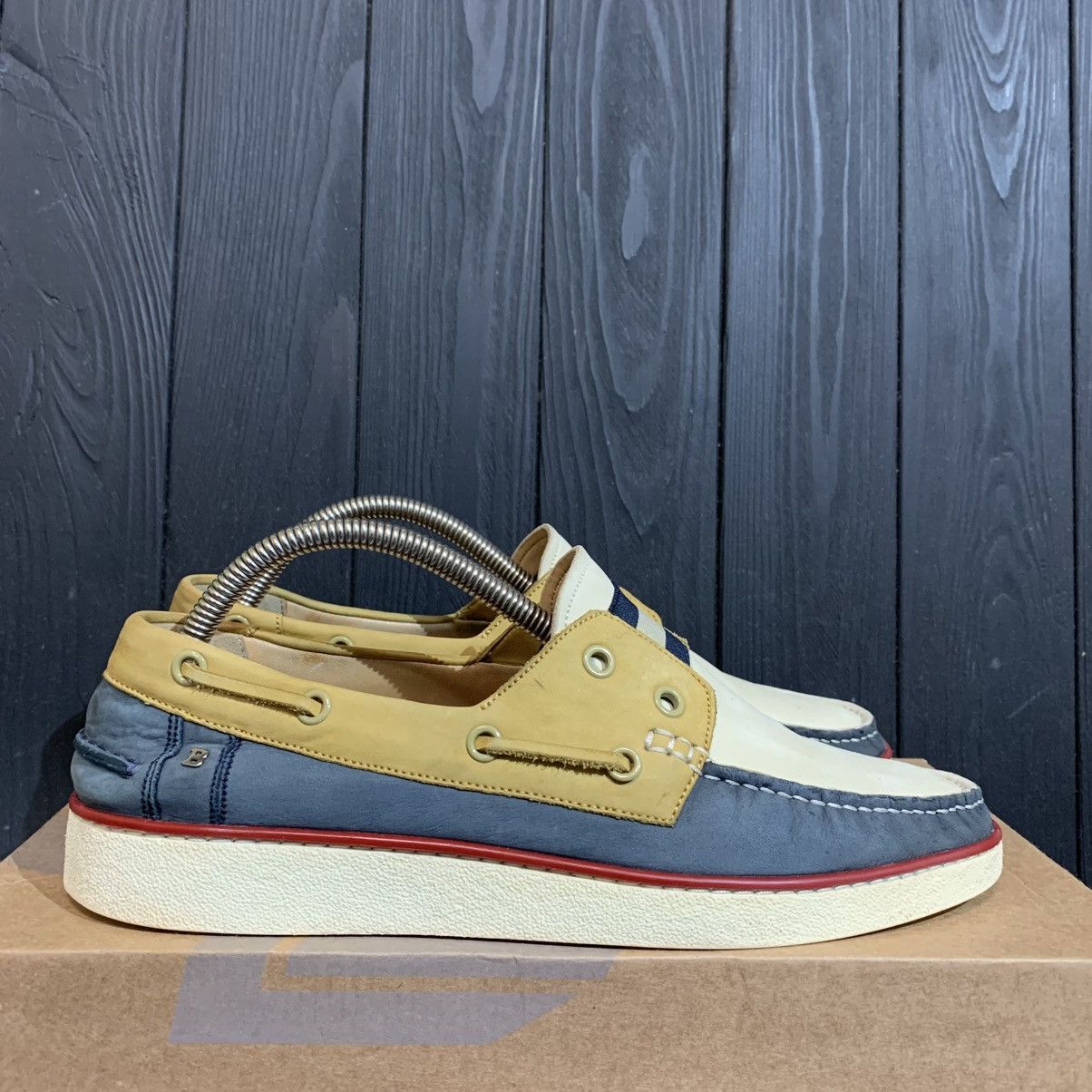 Bally × Leather Bally Switzerland Yanto Leather moccasin Size 7D US 26 cm Size US 7 / EU 40 - 1 Thumbnail