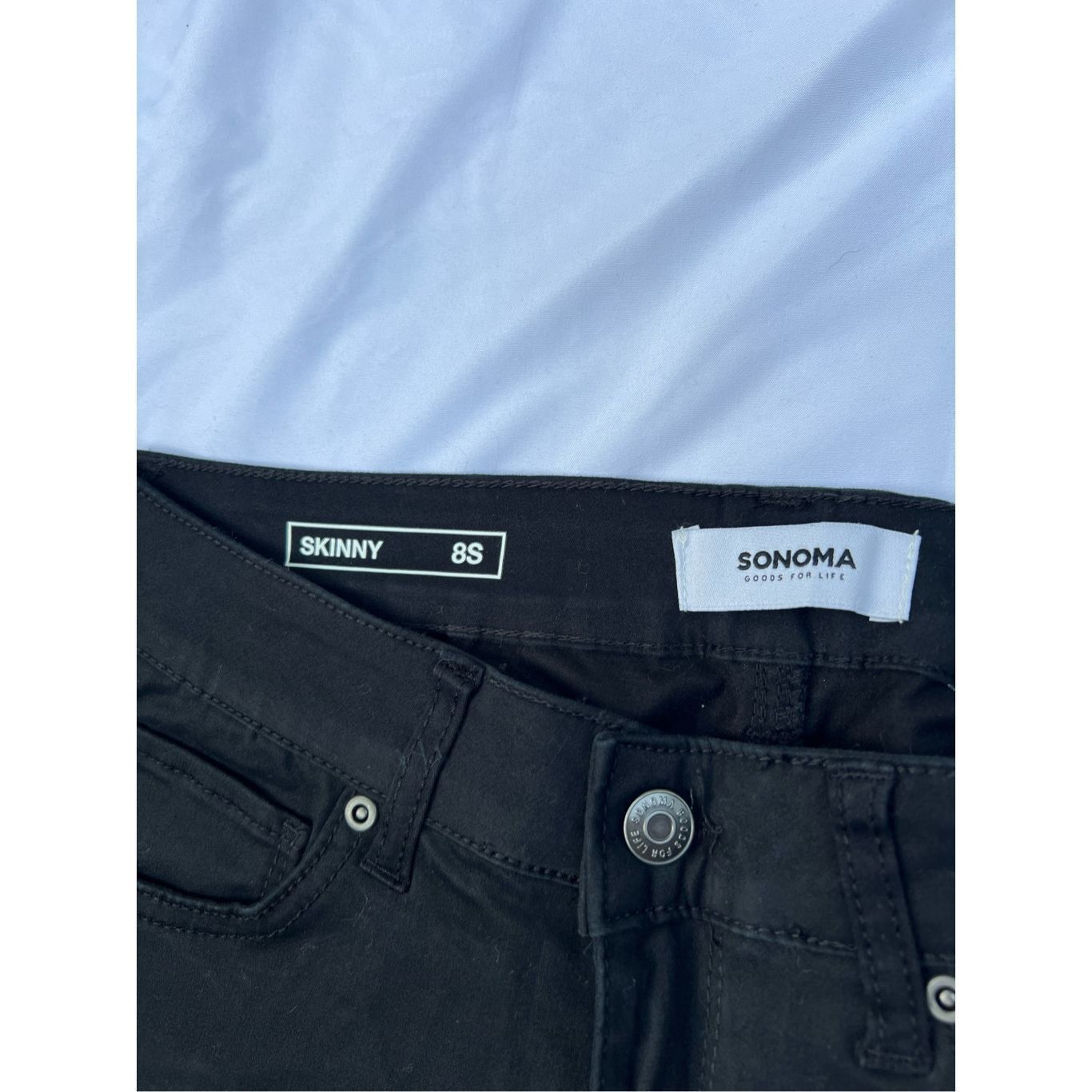 Sonoma Sonoma Black Woman’s Skinny Pants Size 8S Size 30" / US 8 / IT 44 - 4 Thumbnail