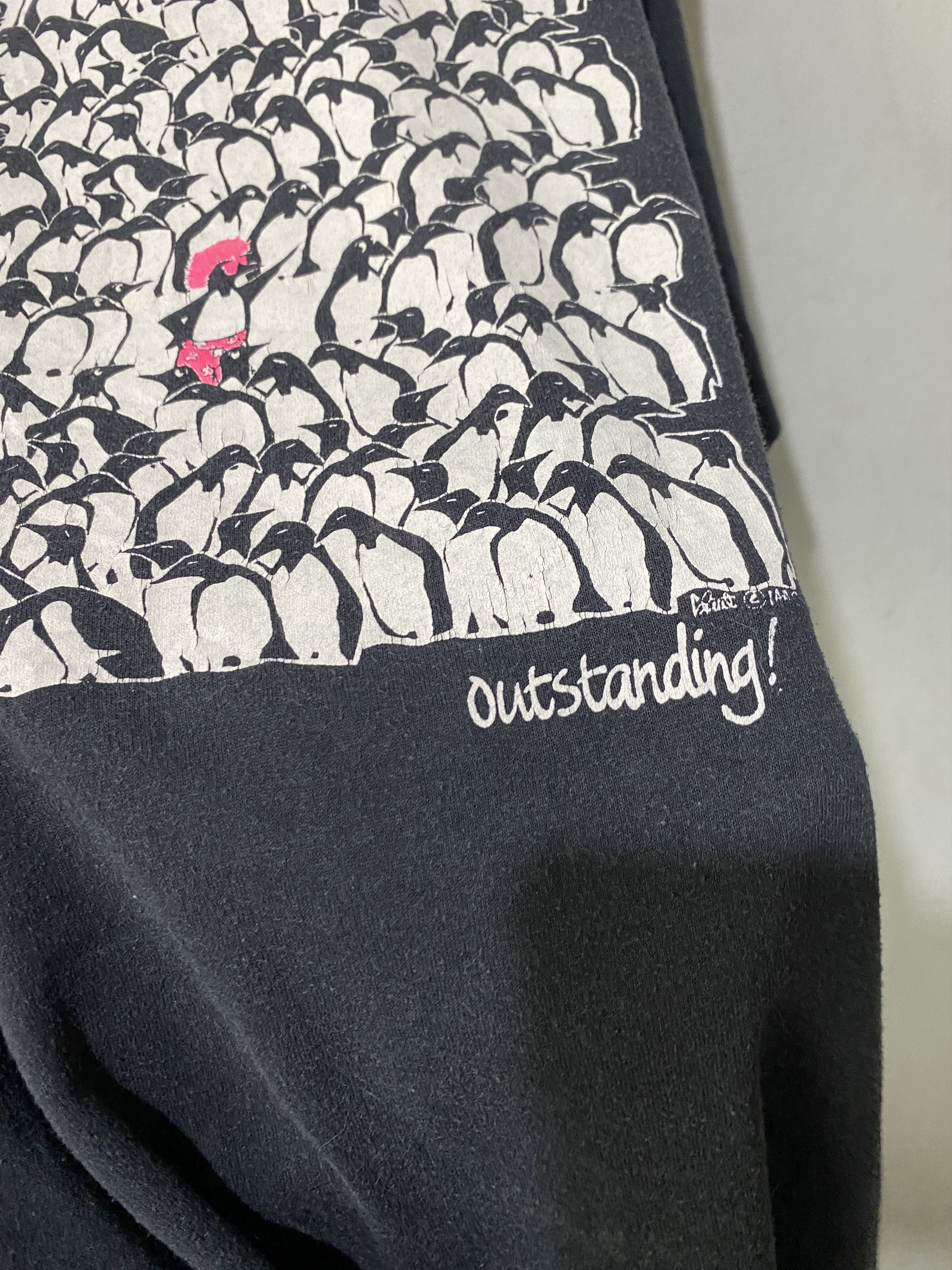 Vintage Vintage 90s Punk Penguin Shirt Size US XXL / EU 58 / 5 - 4 Thumbnail