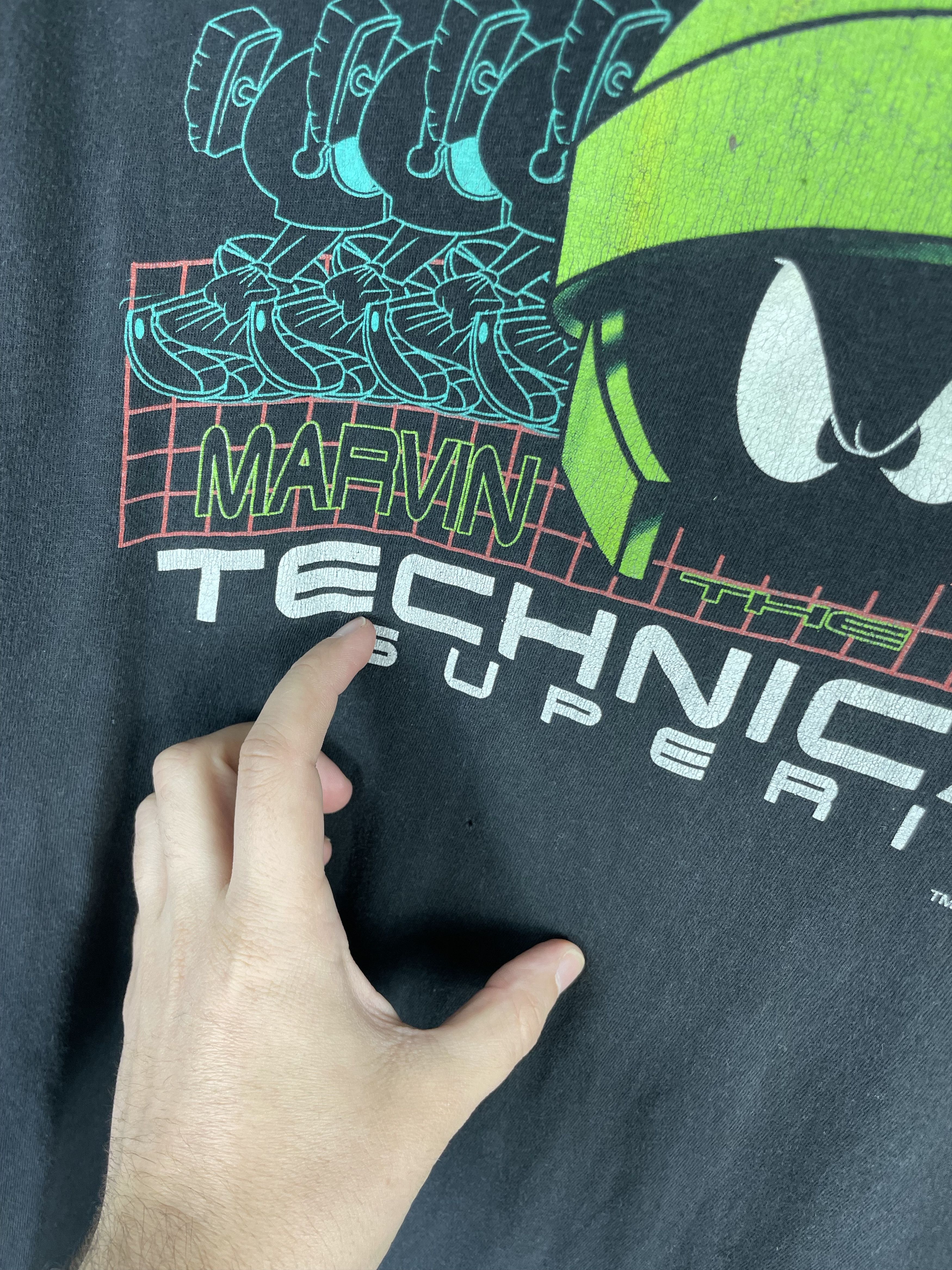 Disney Vintage 1999 Marvin The Martian Shirt Size US XL / EU 56 / 4 - 5 Thumbnail