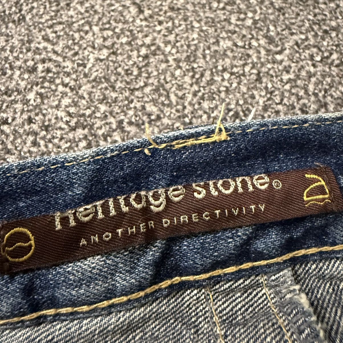 Affliction 🔥🇯🇵 Japanese Y2k PPFM Style Heritage Stone Side Zippee Denim Size US 34 / EU 50 - 15 Thumbnail