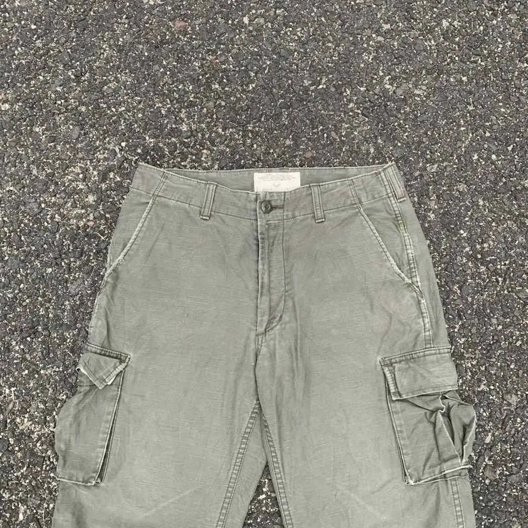 StraightFaded Japanese Vintage Trousers Faded Utility Avirex Combat Cargo Size US 29 - 3 Thumbnail