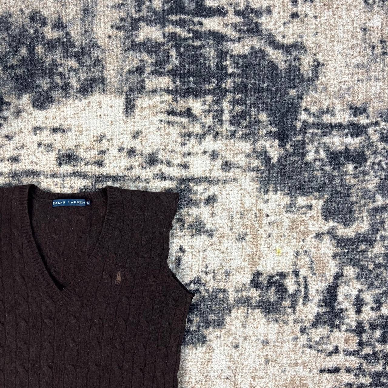 Polo Ralph Lauren Polo Ralph Lauren Luxury Y2K Wool Cable Knit Brown Vest Size M / US 6-8 / IT 42-44 - 2 Thumbnail