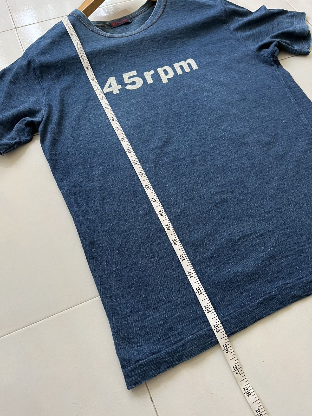 45rpm Rare 💥 45rpm Indigo 908 Futura Logo T ( Unisex ) Size US S / EU 44-46 / 1 - 9 Thumbnail