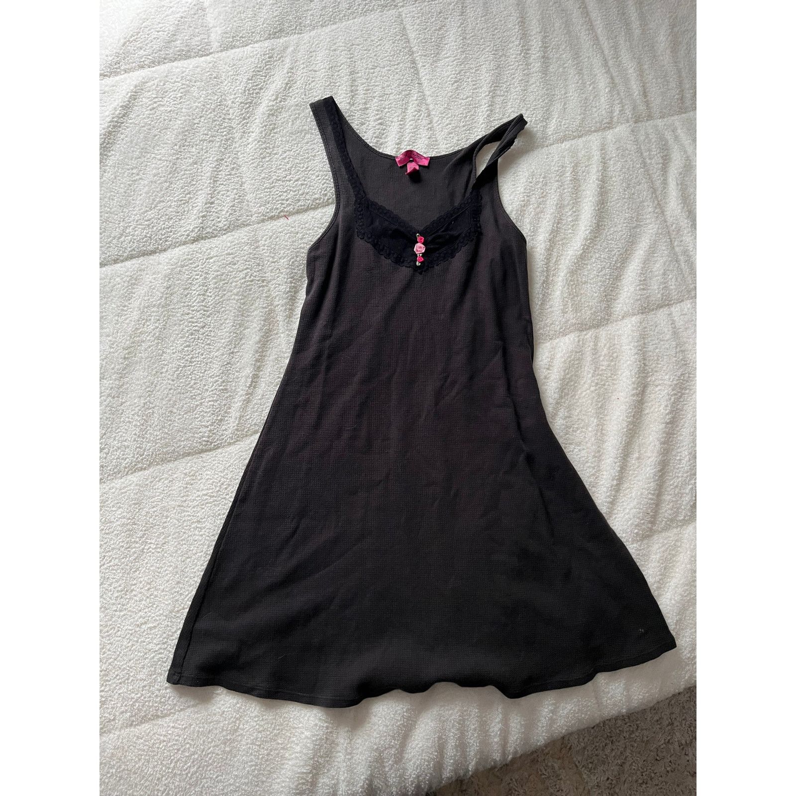 & Other Stories Betsey Johnson Intimates Womens black Mini Dress size l Size L / US 10 / IT 46 - 1 Thumbnail