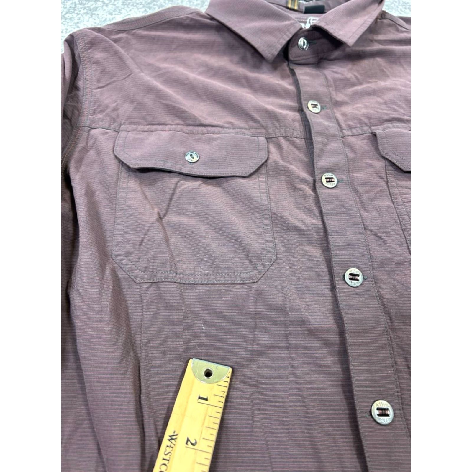 Vintage Kuhl Shirt Mens L Red Cotton Blend Button Up - Button-Down Collared Long Sleeve Casual Vintage? No; omit N/A. Size US L / EU 52-54 / 3 - 4 Thumbnail