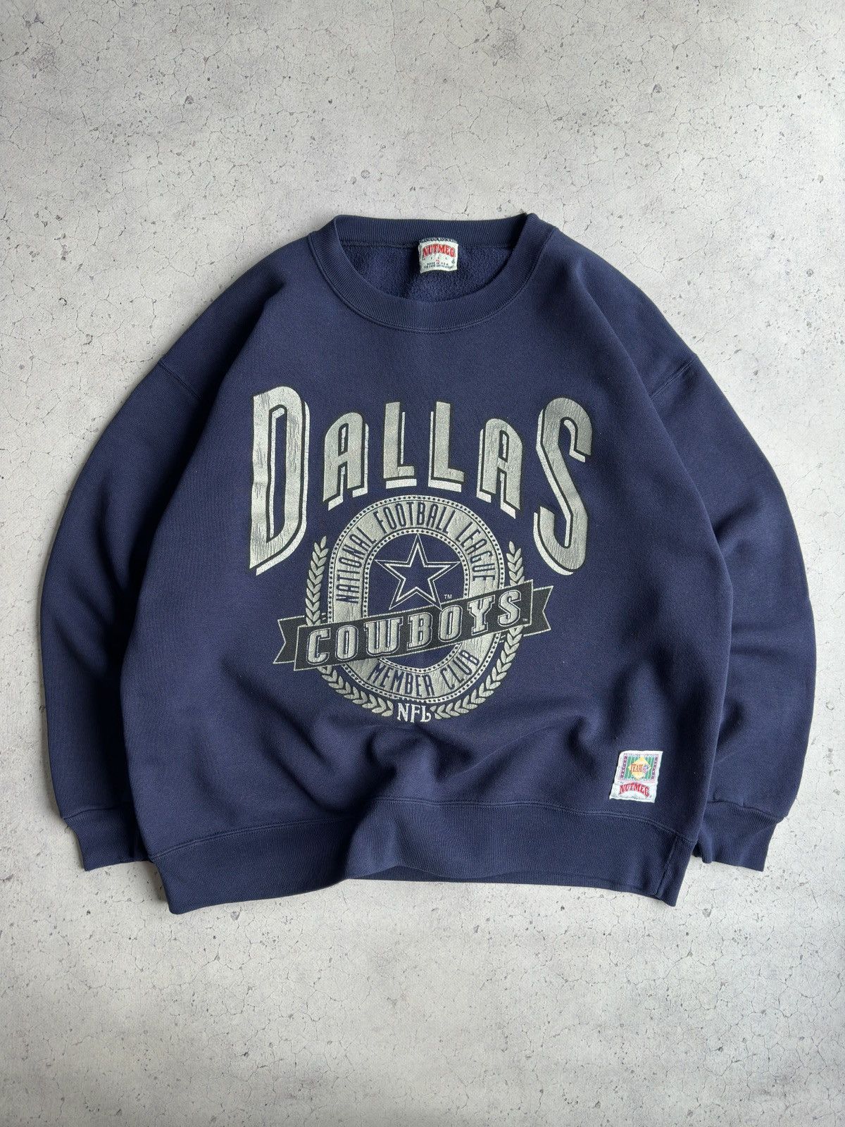 Nutmeg Vintage 90s Nutmeg Dallas Cowboys NFL Crewneck Sweatshirt Size US XL / EU 56 / 4 - 1 Thumbnail