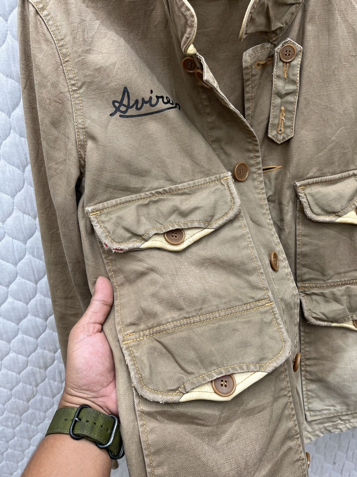 Avirex 🔥🔥🔥STEALS AVIREX MILITARY UTILITY JACKET Size US M / EU 48-50 / 2 - 13 Thumbnail