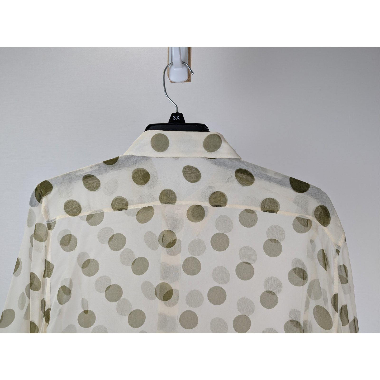 Saint Laurent Paris o1rshd1 Chemise Col Universe Polka Dot Button up Shirt Size US S / EU 44-46 / 1 - 11 Thumbnail